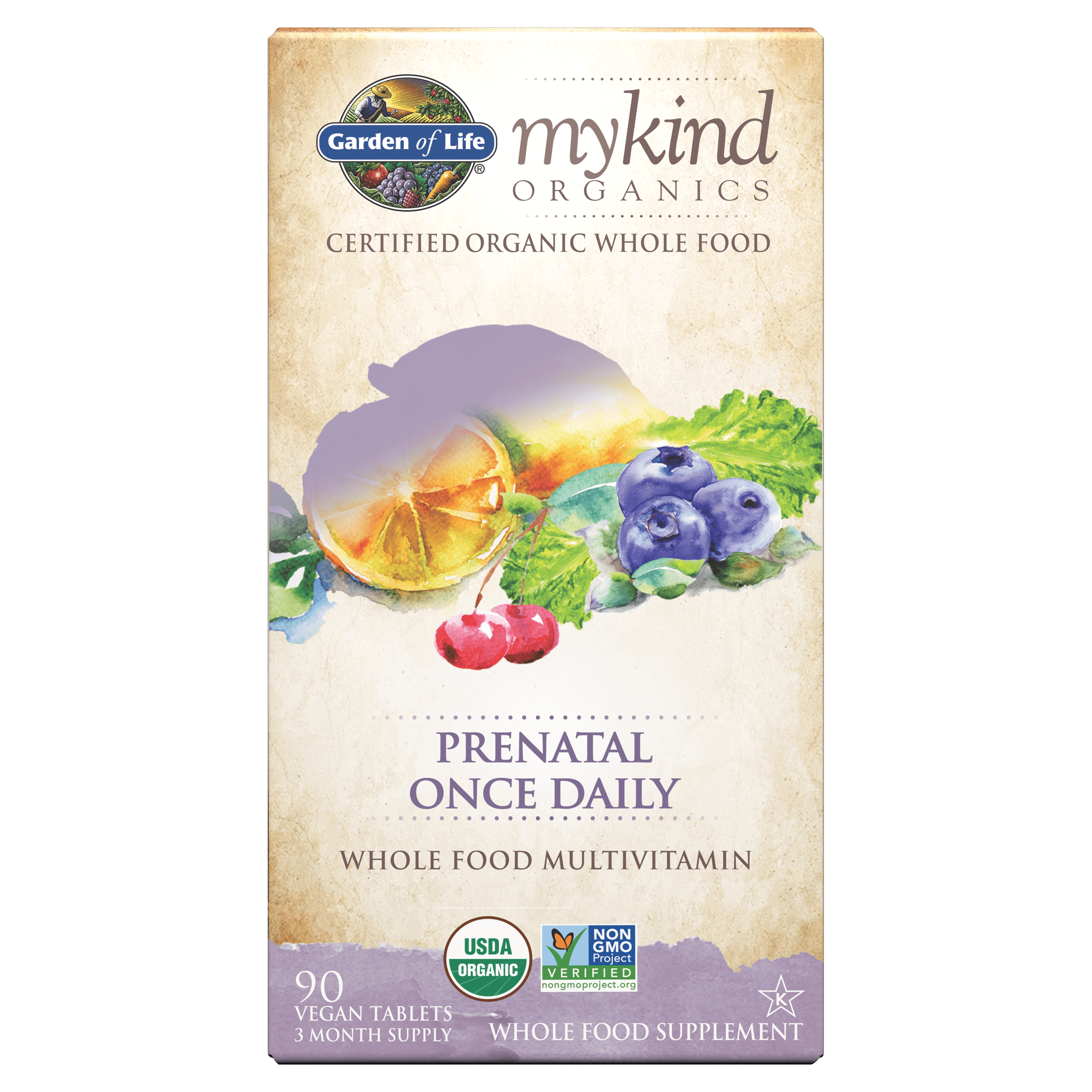 Prenantal tổng hợp hữu cơ Mykind organic cho bầu 90v và 108v