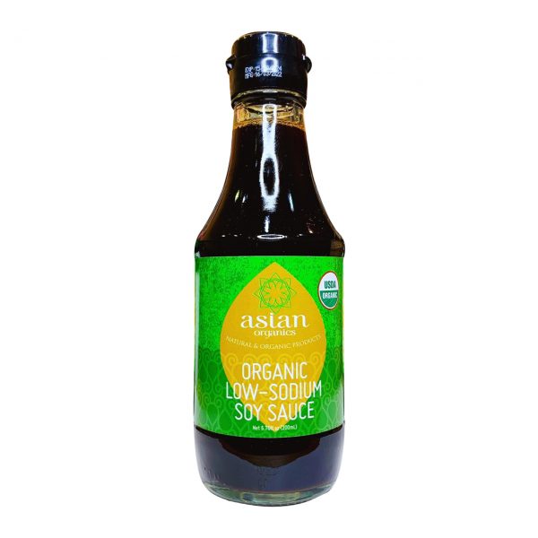 Nước tương đậu nành ít muối hữu cơ Asian Organics (200ml)
