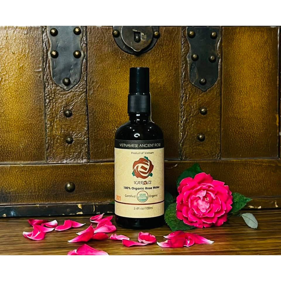 Nước hoa hồng hữu cơ Karose - 100ml