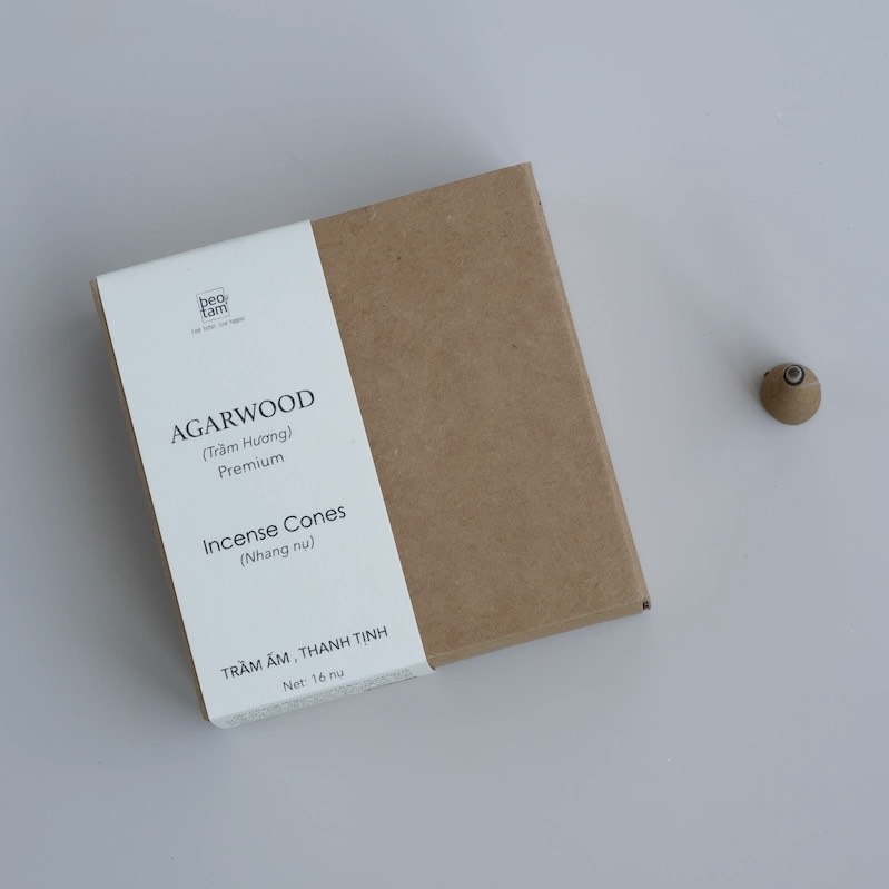 Nhang Nụ Trầm Hương – Agarwood Incense Cones - Bèo Tấm