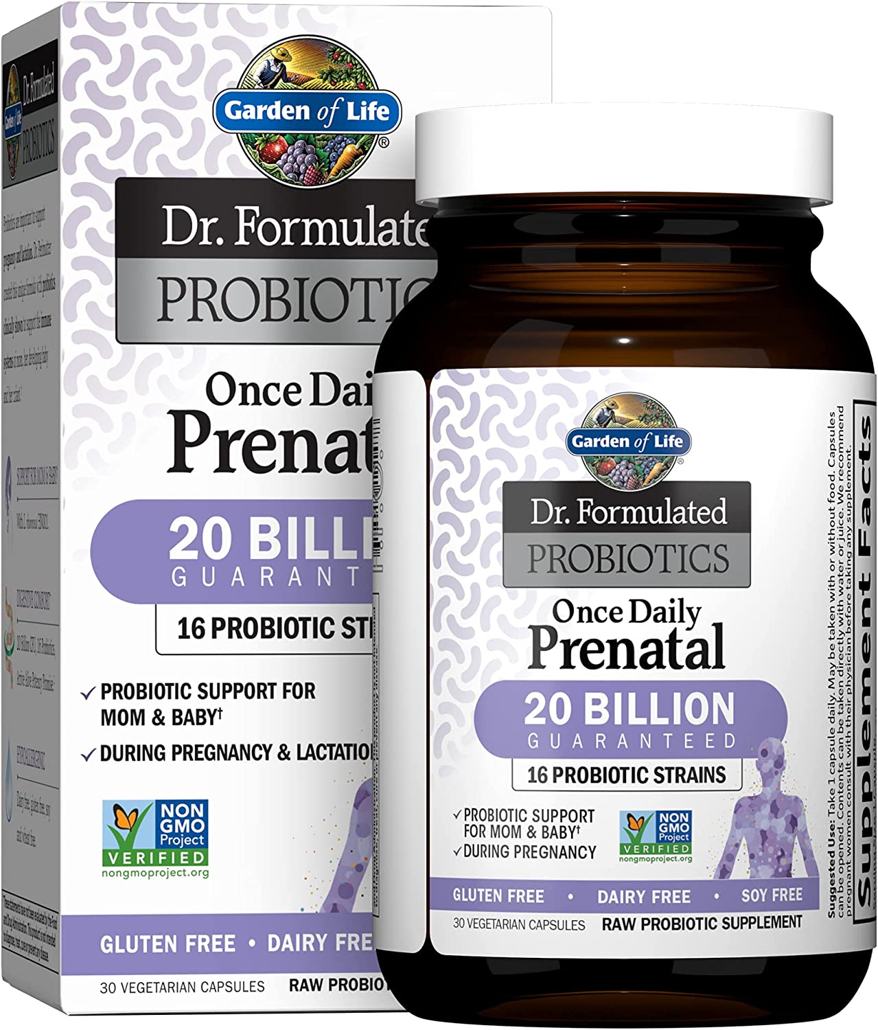 Lợi khuẩn hữu cơ cho mẹ bầu Prenantal Probiotic Dr. Formulate Garden of life 30v
