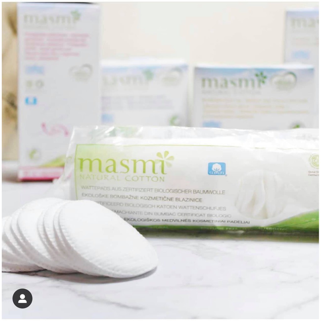 Bông tẩy trang cotton tự nhiên Masmi