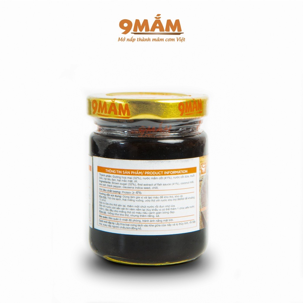 Nước kho thịt cá truyền thống 9 Mắm chất lượng cao 100ml