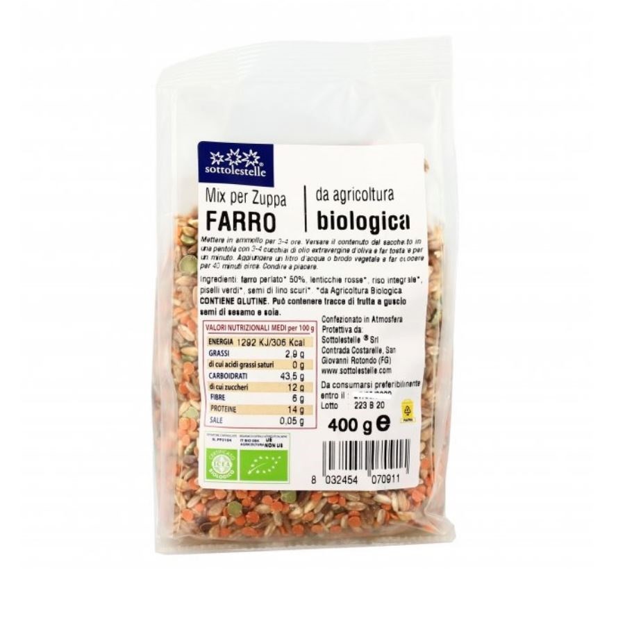 Hạt dinh dưỡng hỗn hợp 5 loại hạt hữu cơ Sottolestelle 400g