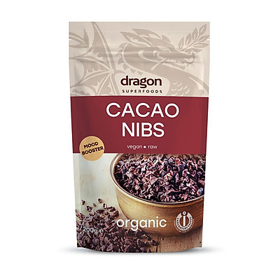Hạt CACAO NIBS  hữu cơ Dragon Superfoods 200g