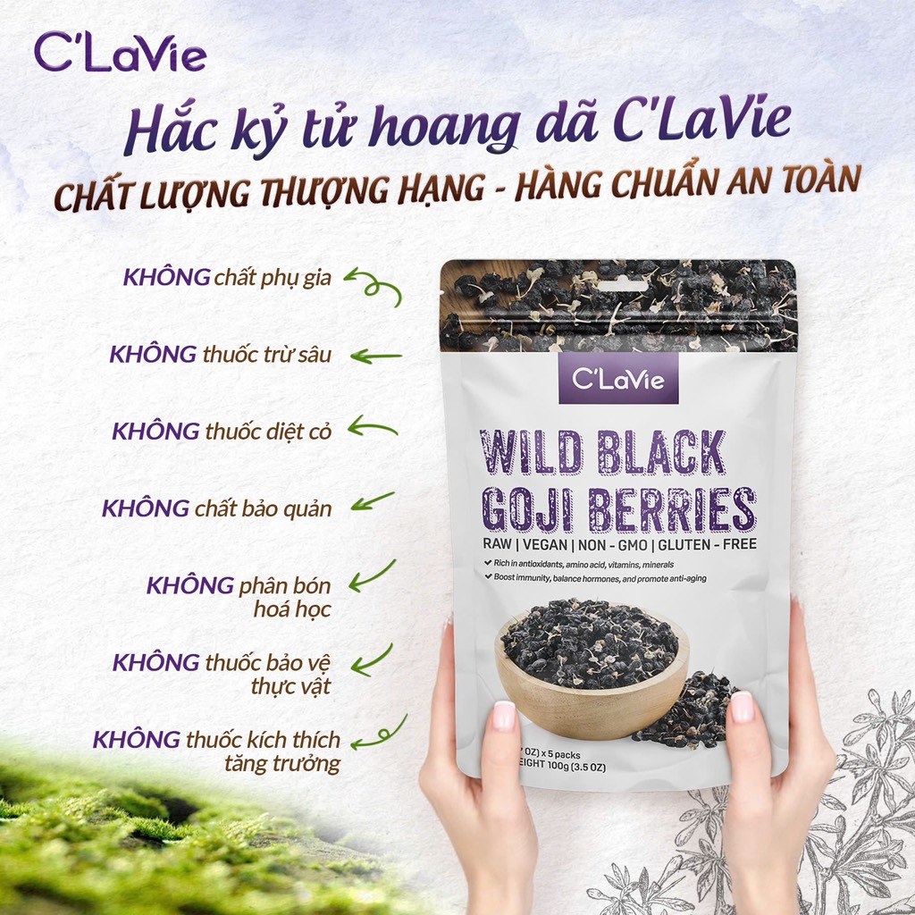 Hắc kỷ tử hoang dã 100g (20g x 5 gói) - C'Lavie