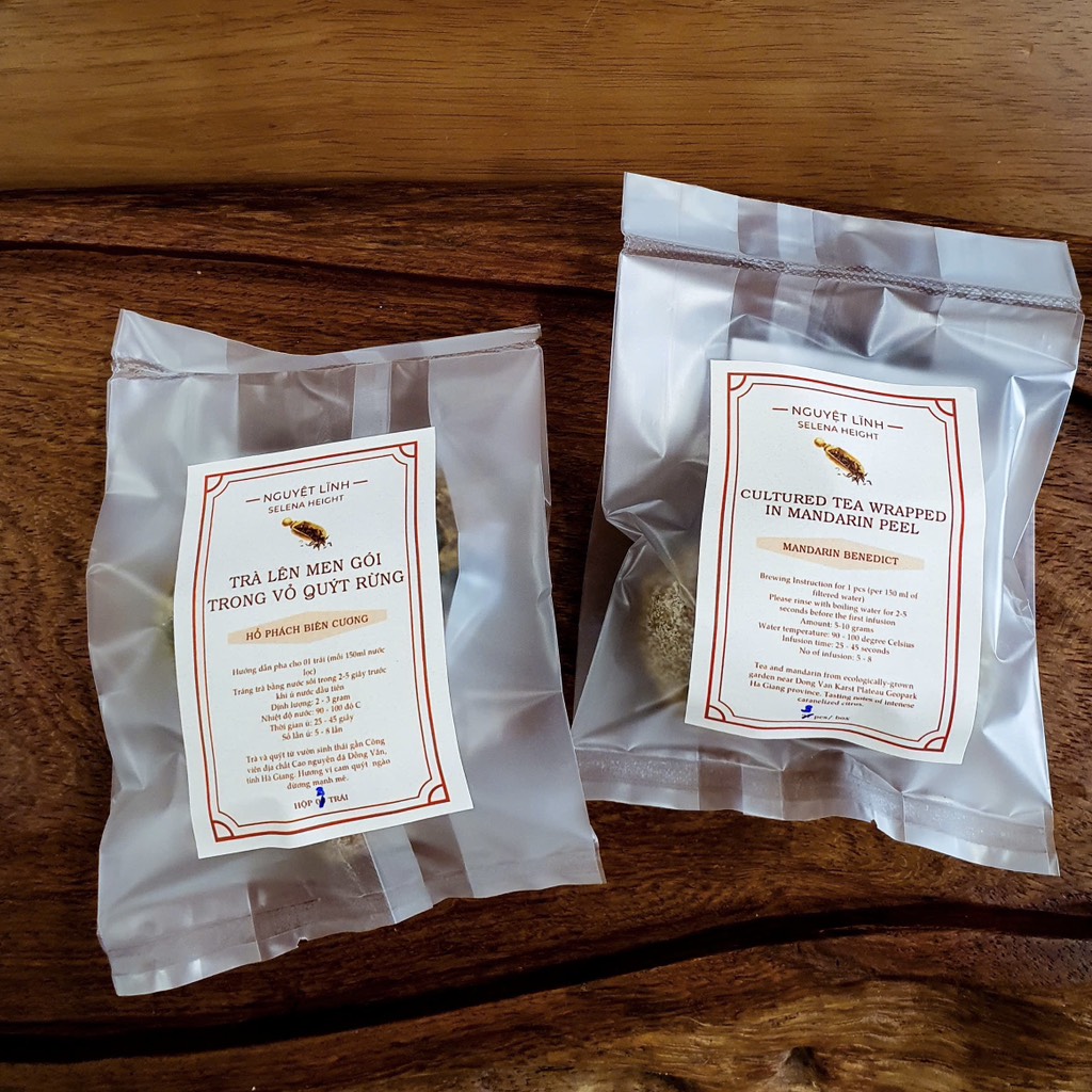 Trà lên men gói trong vỏ quýt rừng - Mandarin Benedict