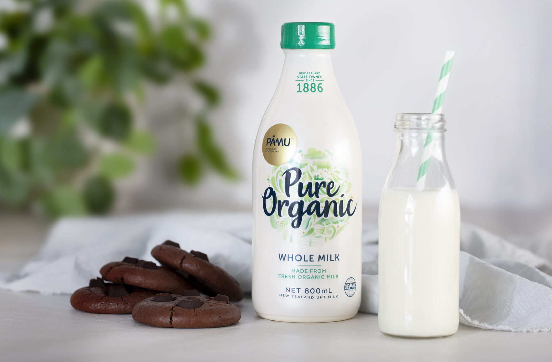 Sữa tươi tiệt trùng hữu cơ Pamu - Pure Organic 800ml