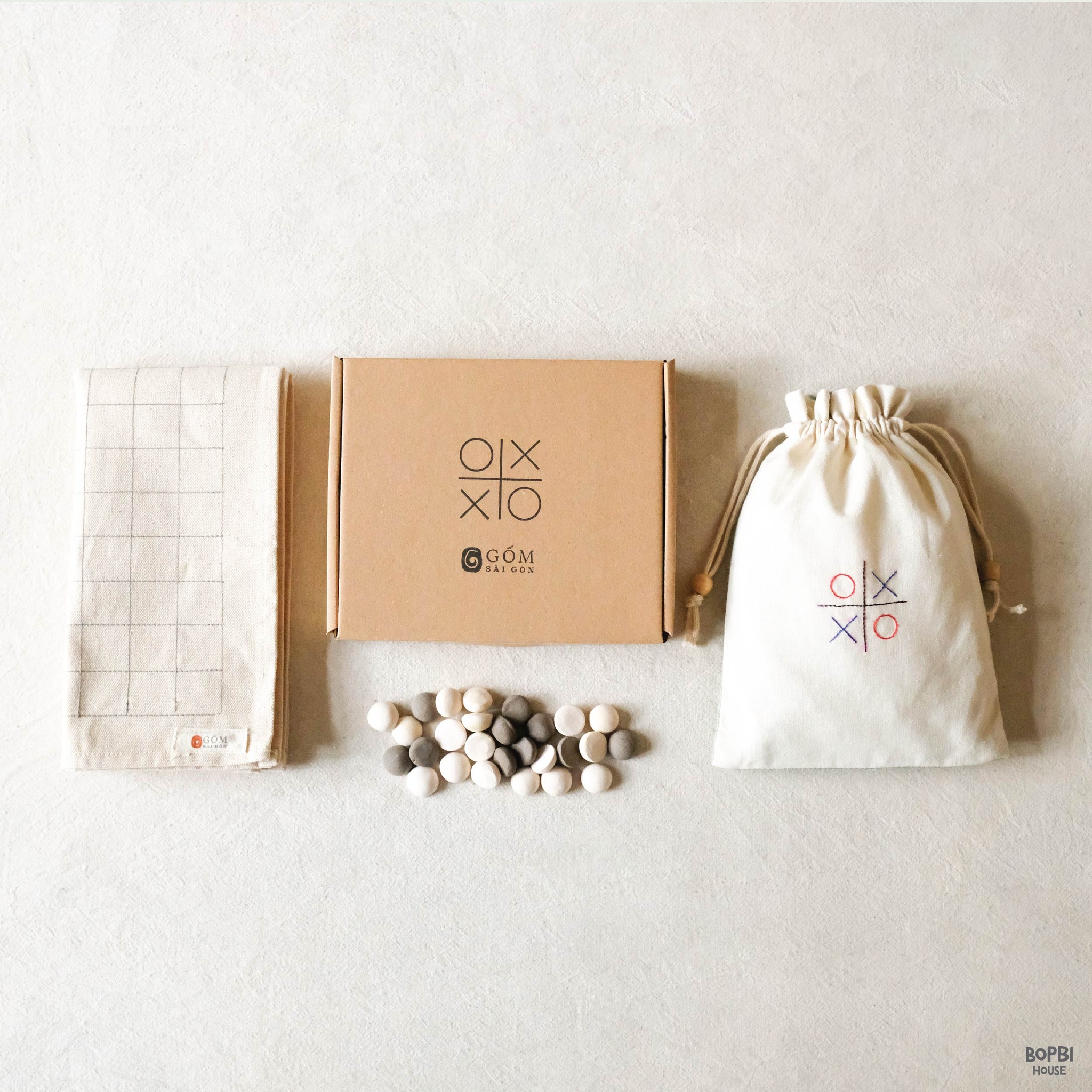 Gốm Sài Gòn (gạt tàn, lọ đốt tinh dầu, cờ caro) - handmade