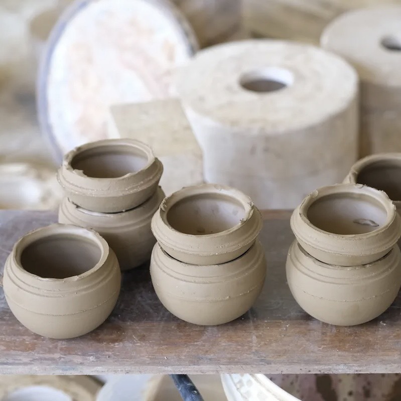 Lư Gốm Đốt Nụ Nhang Phước Tích – Incense Cone Holder - Bèo Tấm