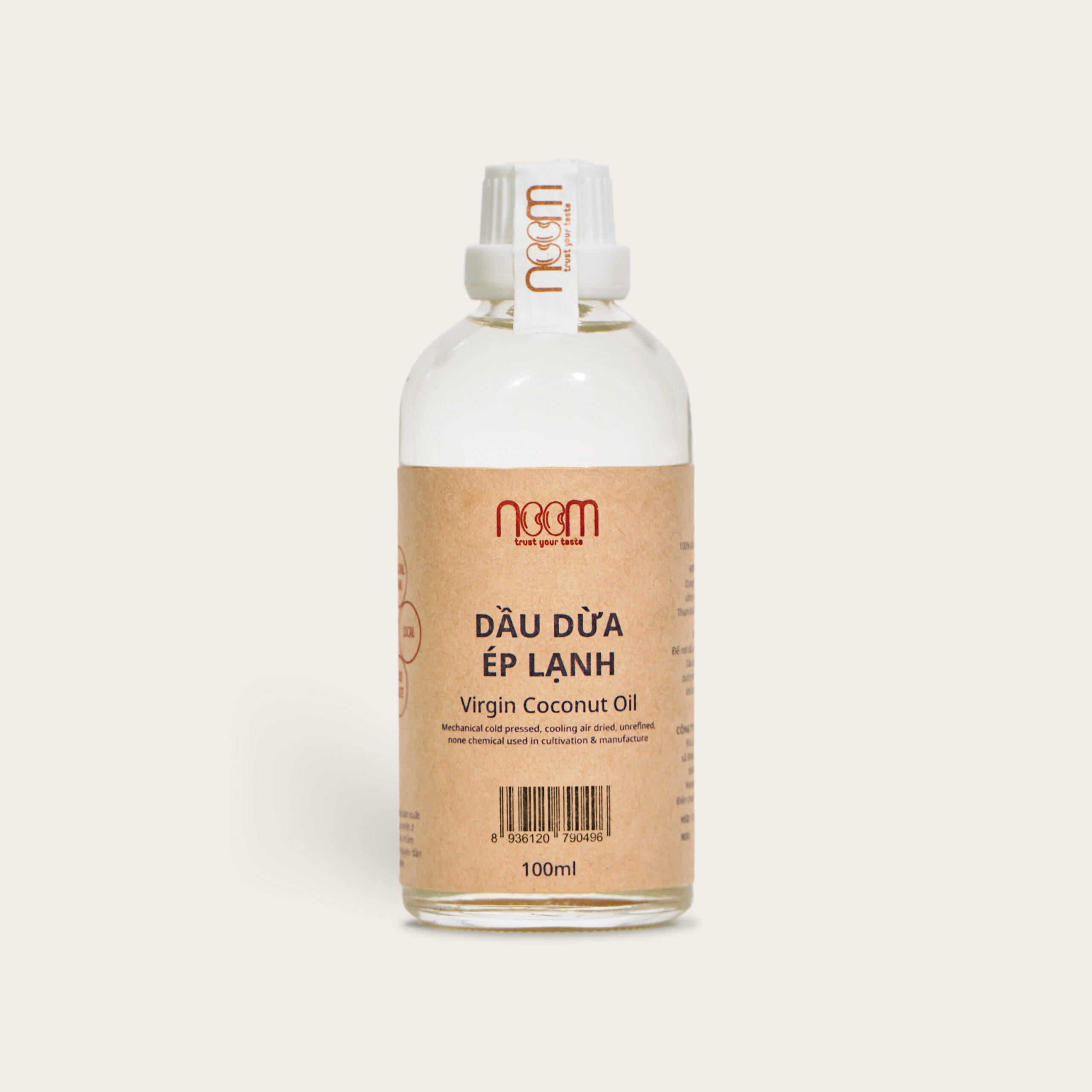 Dầu Dừa Ép Lạnh (350ml, 100ml, 500ml) - Noom