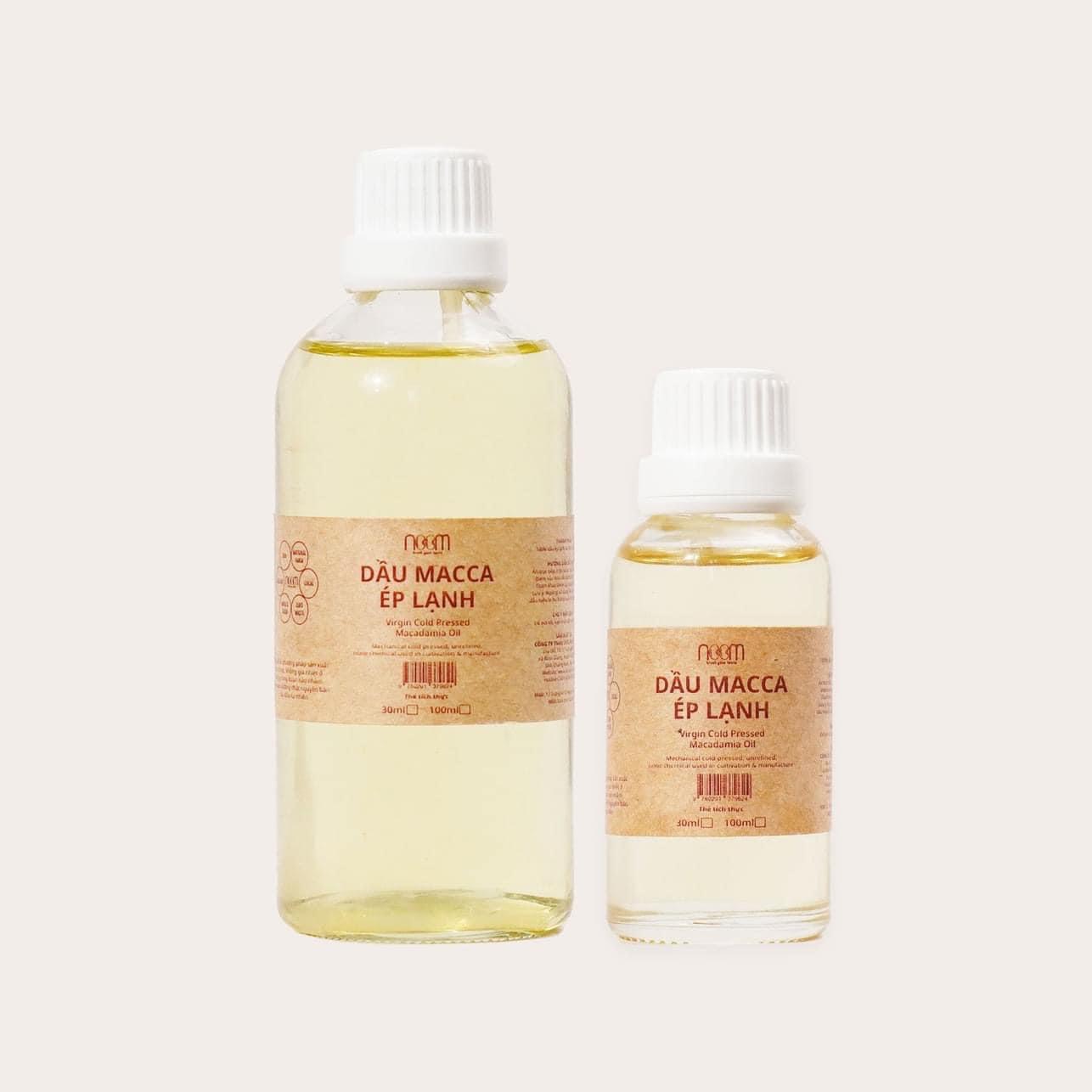 Dầu hạt Macca ép lạnh Noom (cold pressed Macadamia oil Noom)