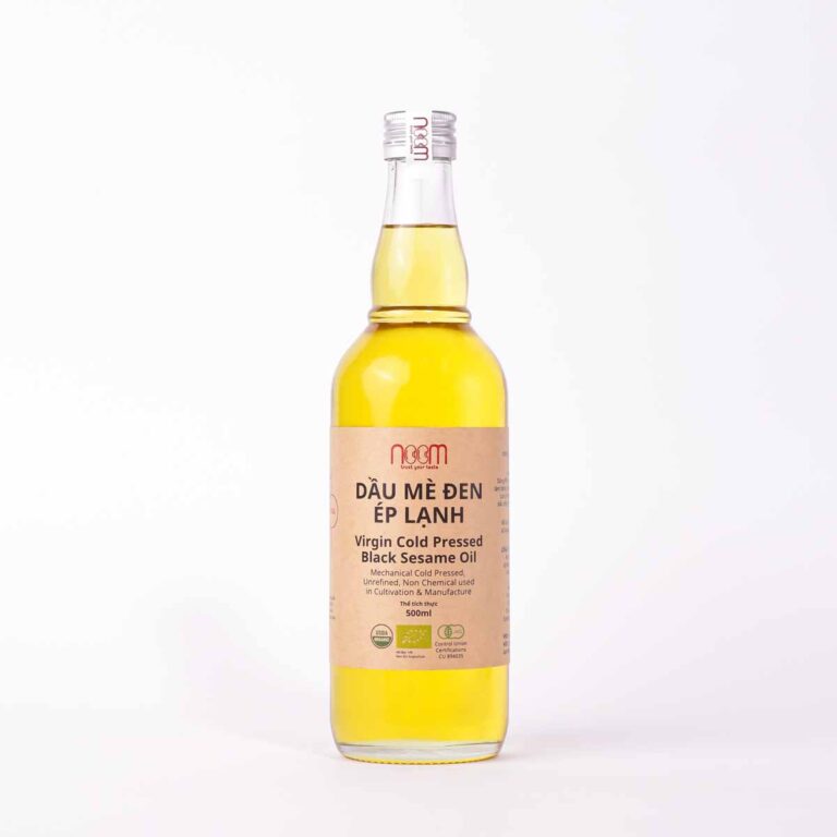DẦU MÈ ĐEN ÉP LẠNH 350ml/100ml/500ml - Noom (tặng vòi nhấn cho chai 350ml)