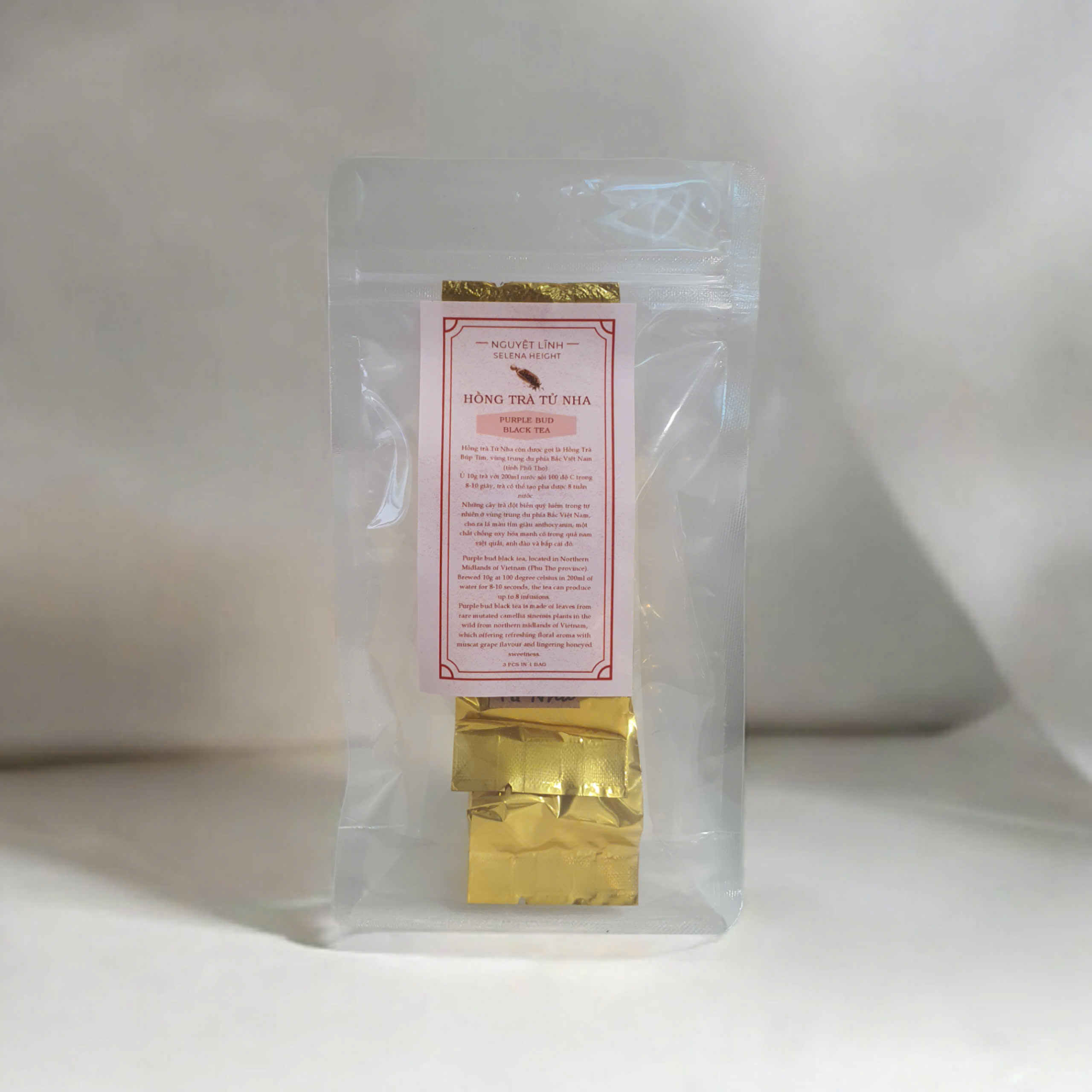 Bồ Đào Sơn Tùng (hồng trà búp tím) Phú Thọ/ Suối Giàng - Hộp 100g/ 5 gói/ 1 gói lẻ