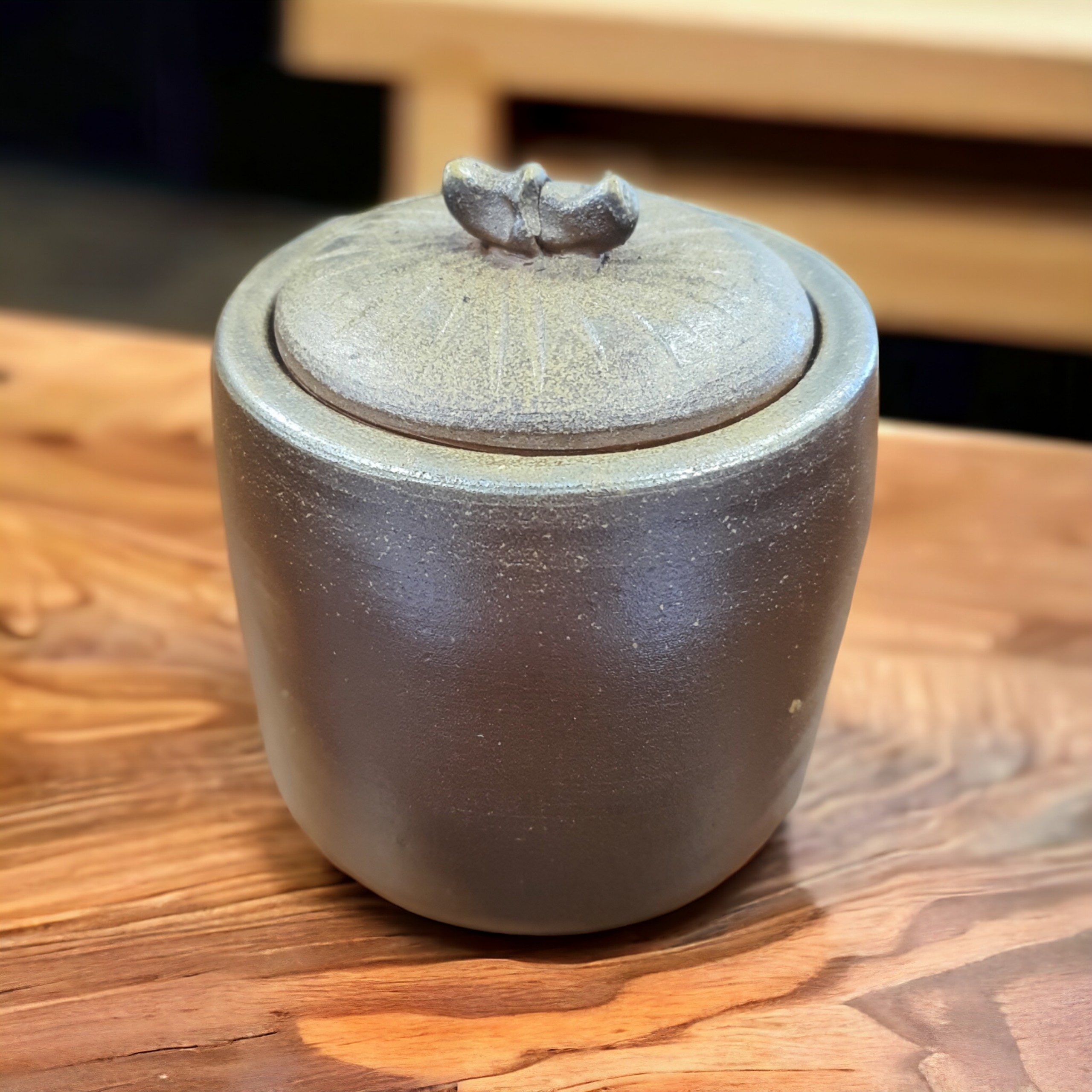Bộ Ấm trà & Hũ Gốm Hỏa Biến Ninh Bình (không tráng men, kỹ thuật nung Bizen)