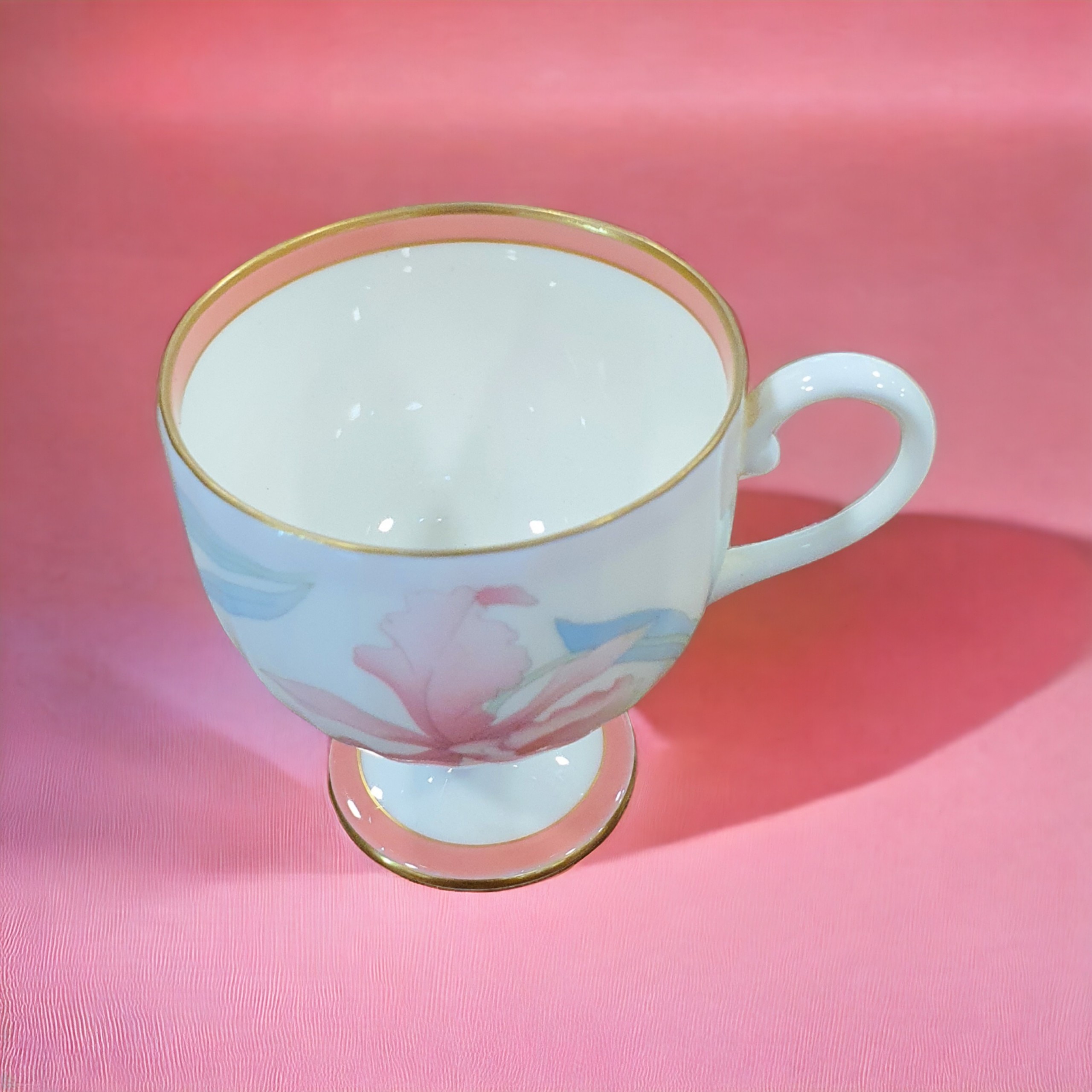 Ly uống trà sứ xương vintage cao cấp Fukagawa (3 màu)