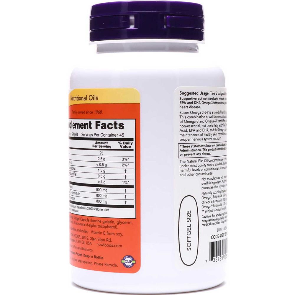 Viên uống Now Super Omega 369 1200mg (180 Viên)