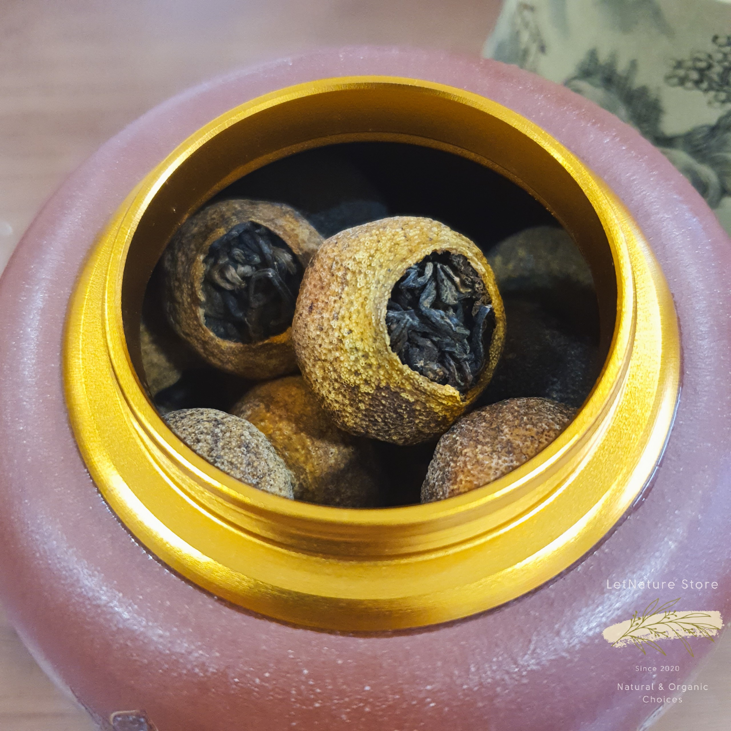 Trà lên men gói trong vỏ quýt rừng - Mandarin Benedict