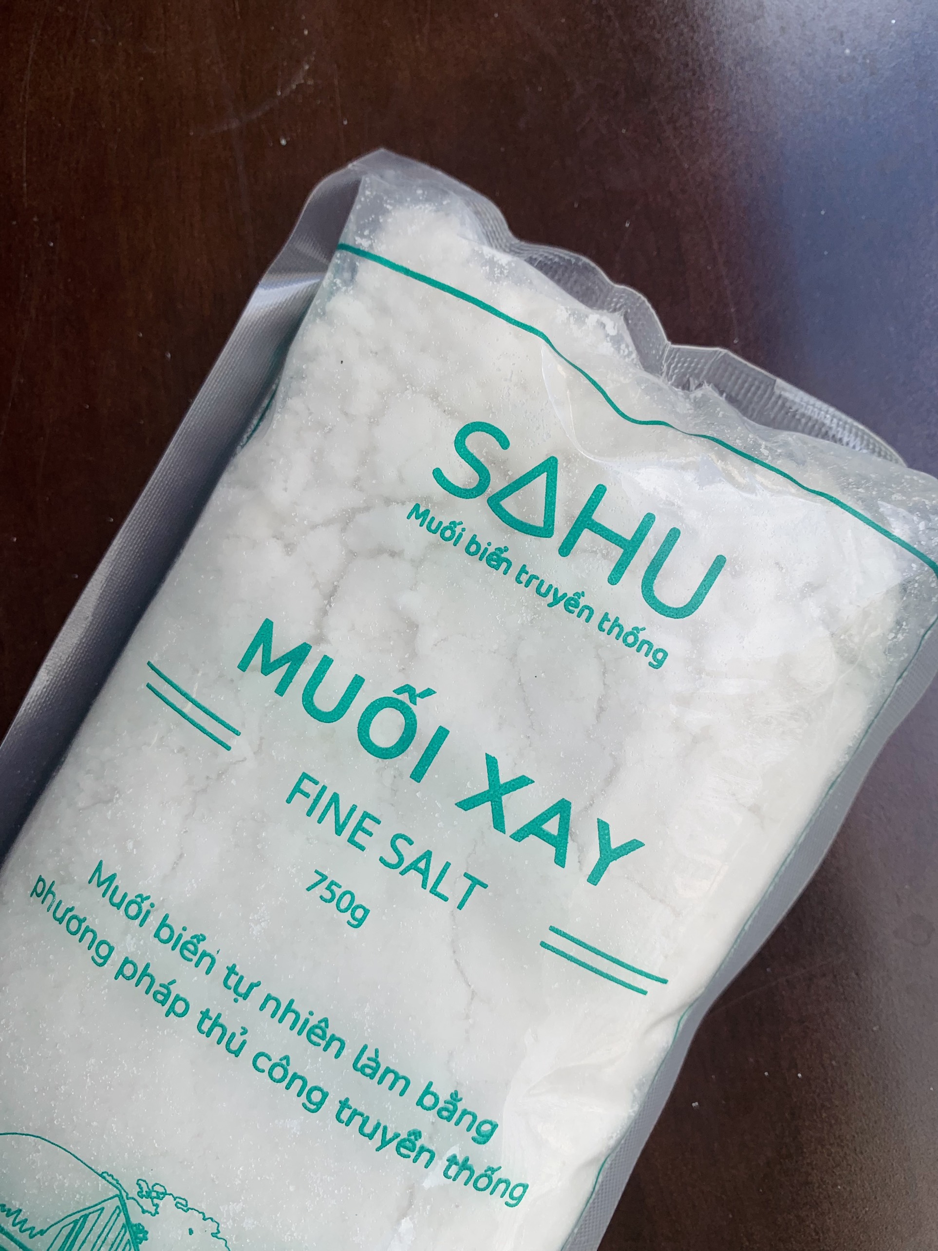 Muối biển truyền thống Sahu (muối hột, muối bọt, muối hầm, hoa muối, muối tre) - loại lớn