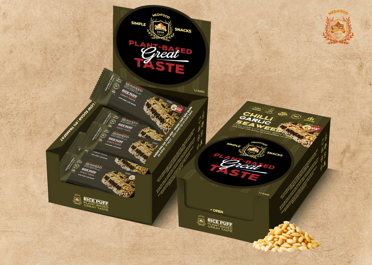 Thanh bánh lẻ Cốm gạo Medifood