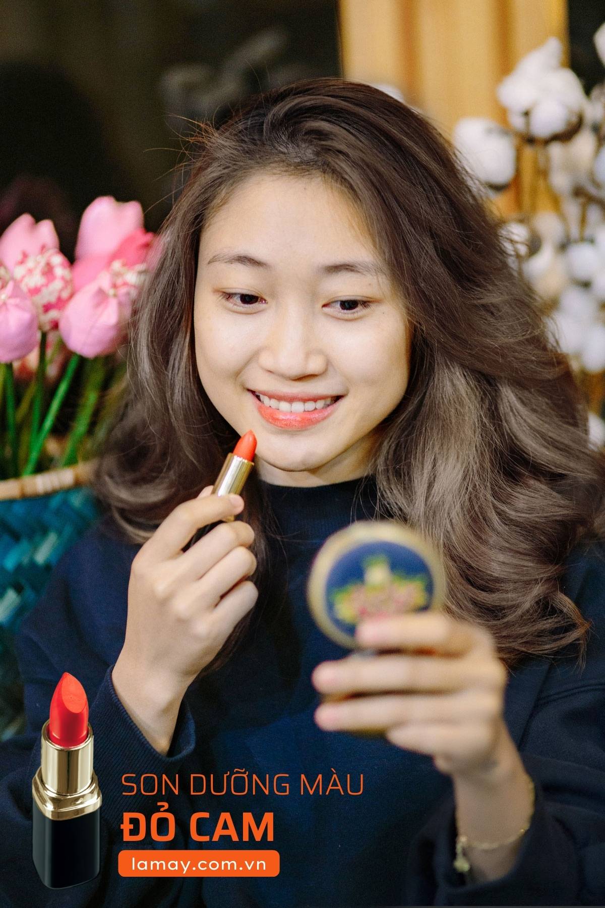 Son dưỡng môi thiên nhiên (không màu/ đỏ cam/ đỏ đất) - Lá Mây farm