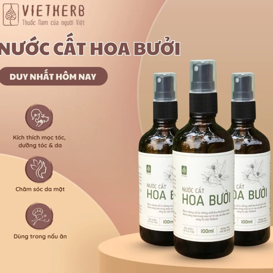 Nước cất hoa bưởi 100ml - VietHerb