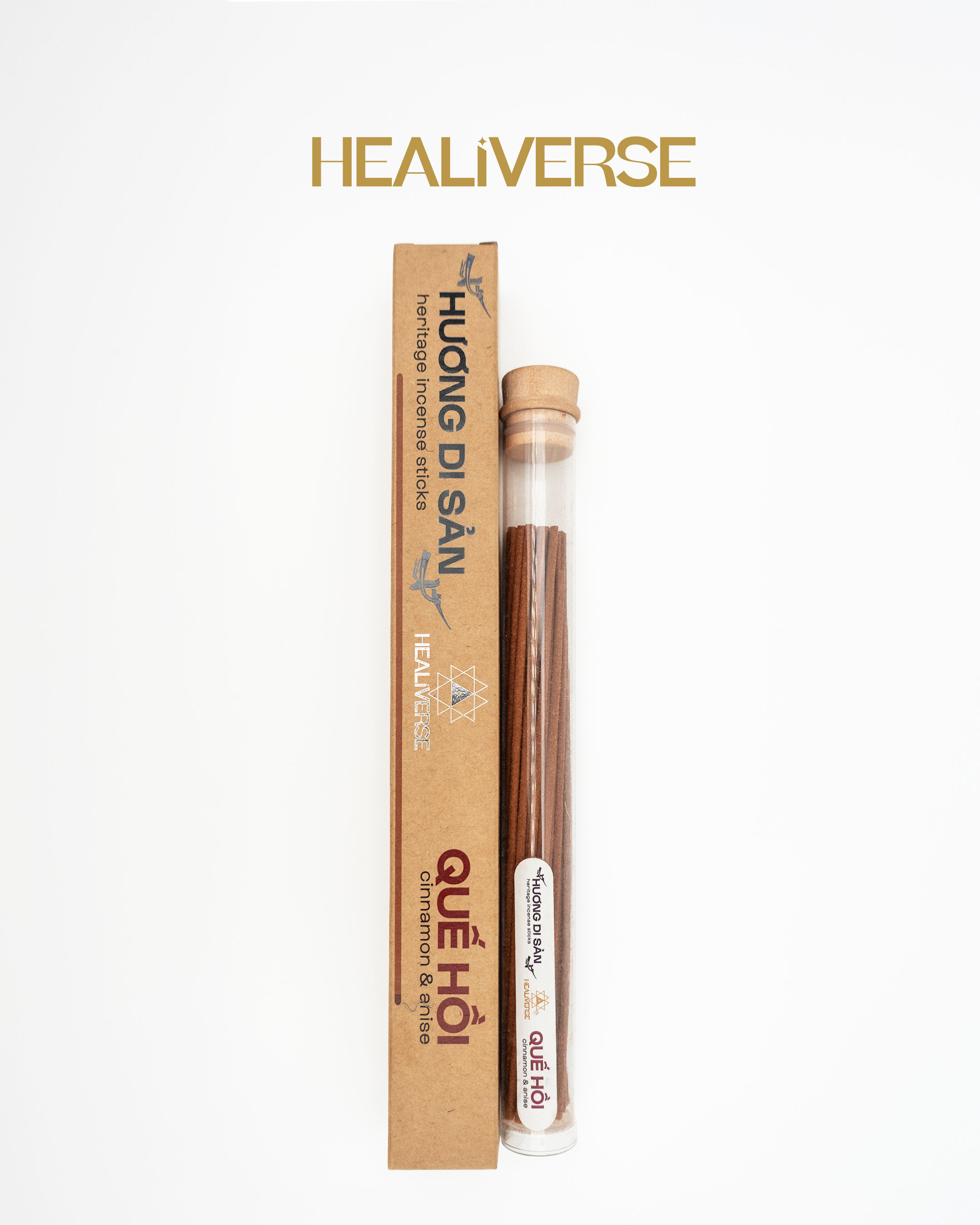 HƯƠNG DI SẢN QUẾ HỒI - Heritage Incense Sticks Cinnamon & Anise - Healiverse