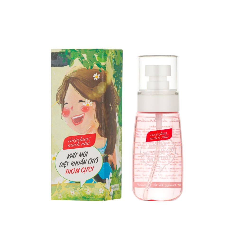 Cô Cà Chua khử mùi, diệt khuẩn ô tô 90ml (thành phần hoa cỏ thiên nhiên)