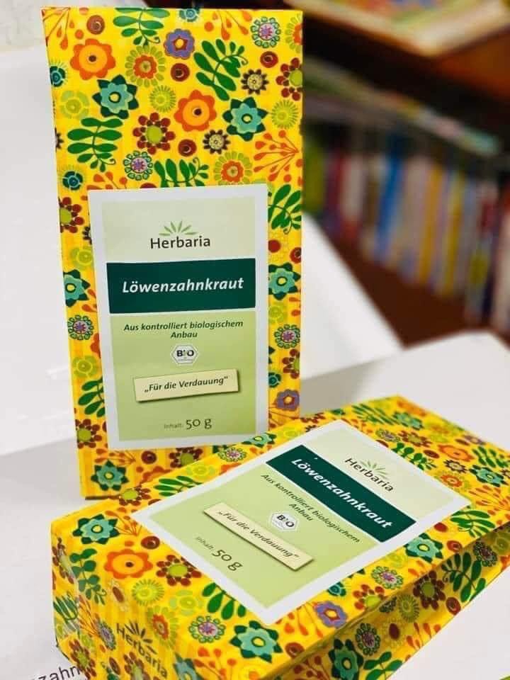 Trà bồ công anh hữu cơ raw Herbaria 50g