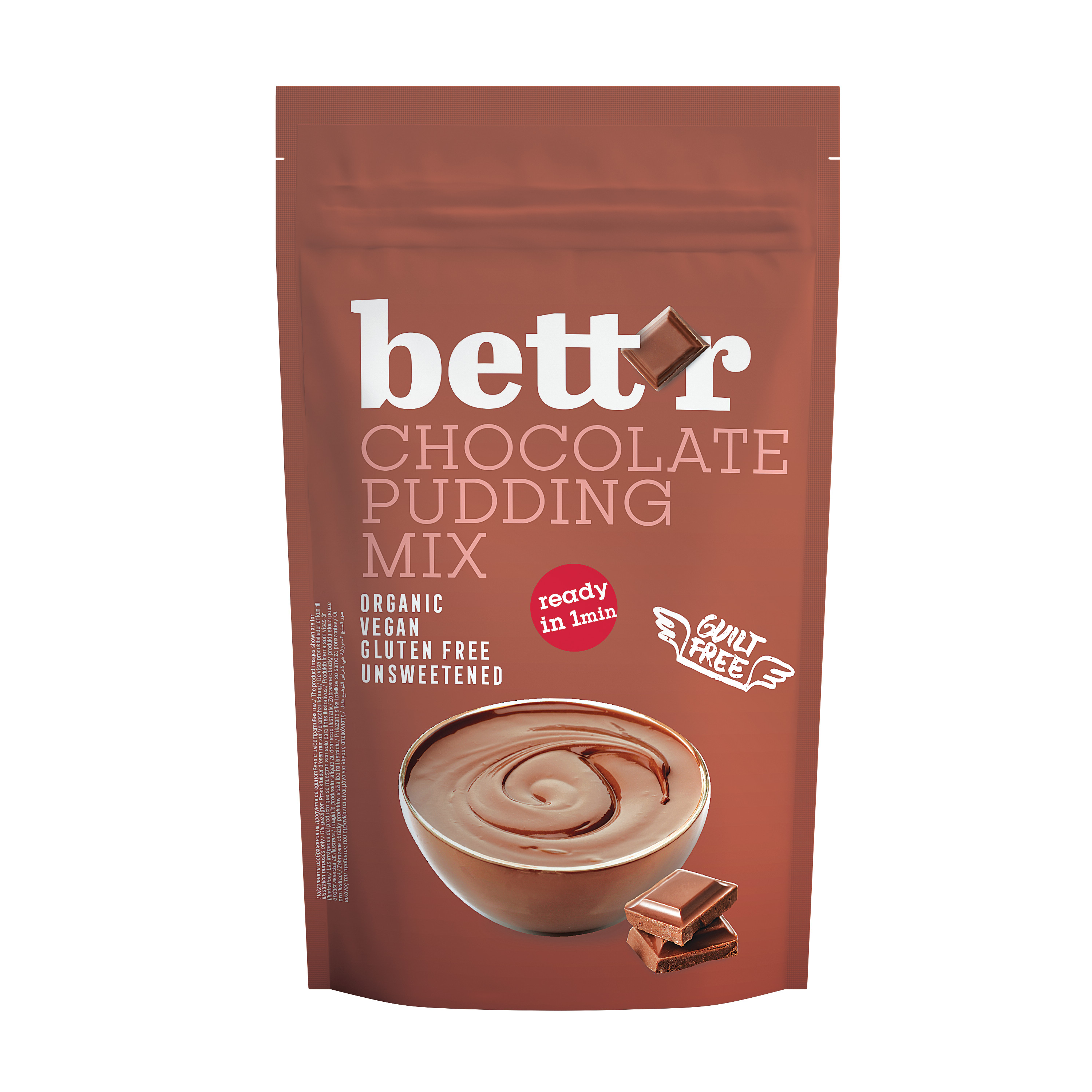Bột làm bánh pudding hữu cơ vị chocolate Bett'r 200g