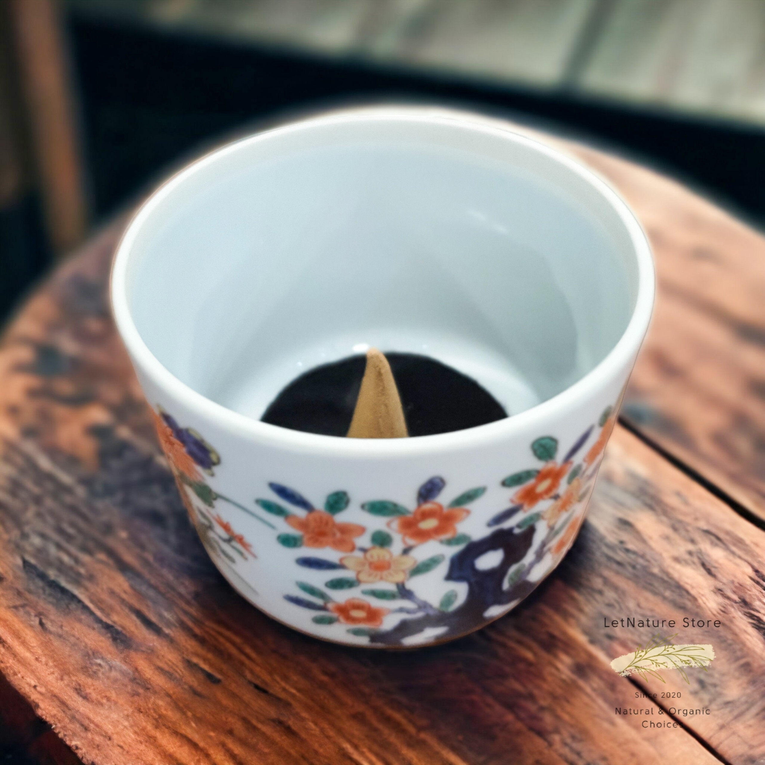 Lư & đế đốt nụ trầm, nụ thảo mộc, nụ quế (tặng 2 miếng chống cháy)