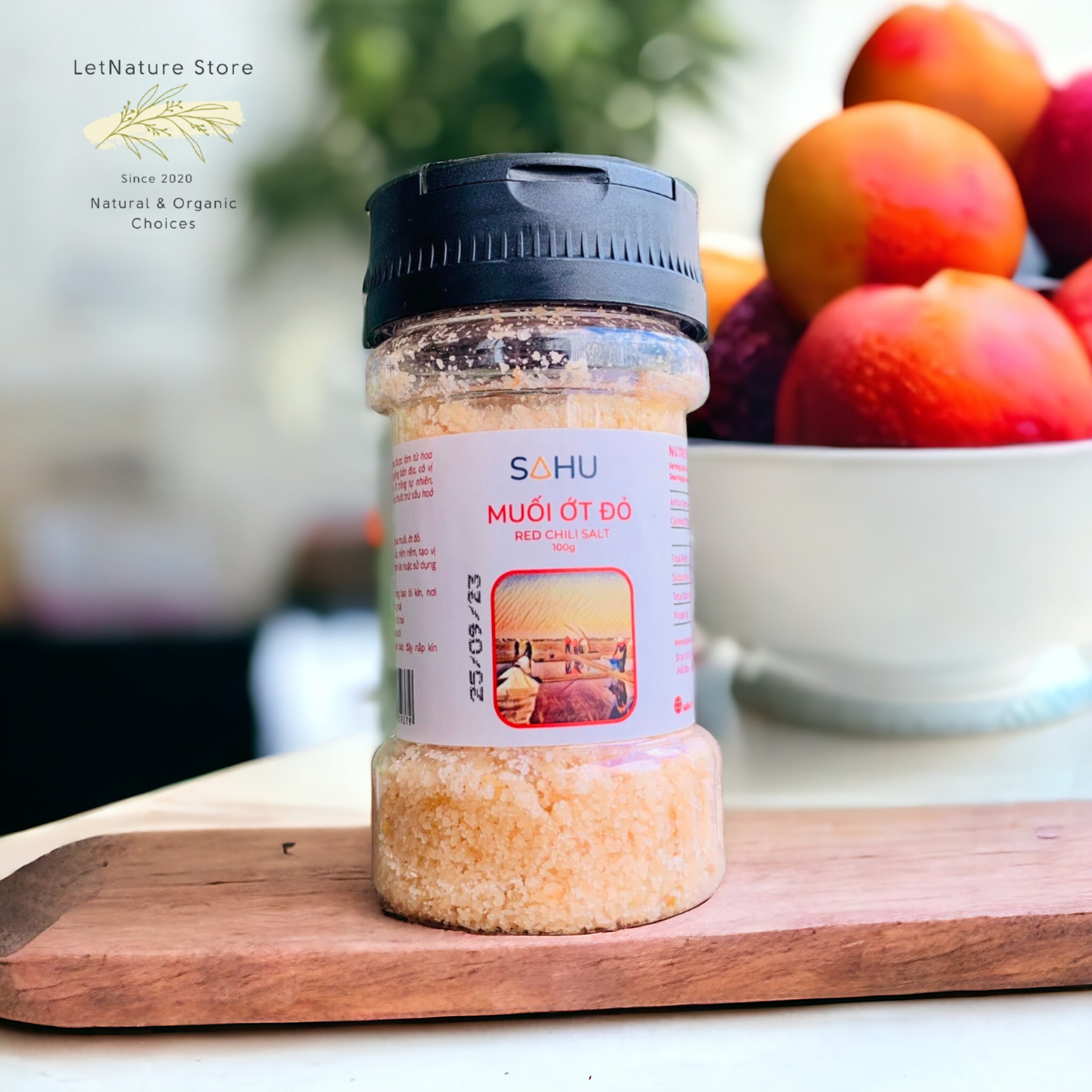 Muối biển Sahu premium - loại nhỏ (muối tiêu, muối ớt, muối ruốc, hoa muối, muối tre)