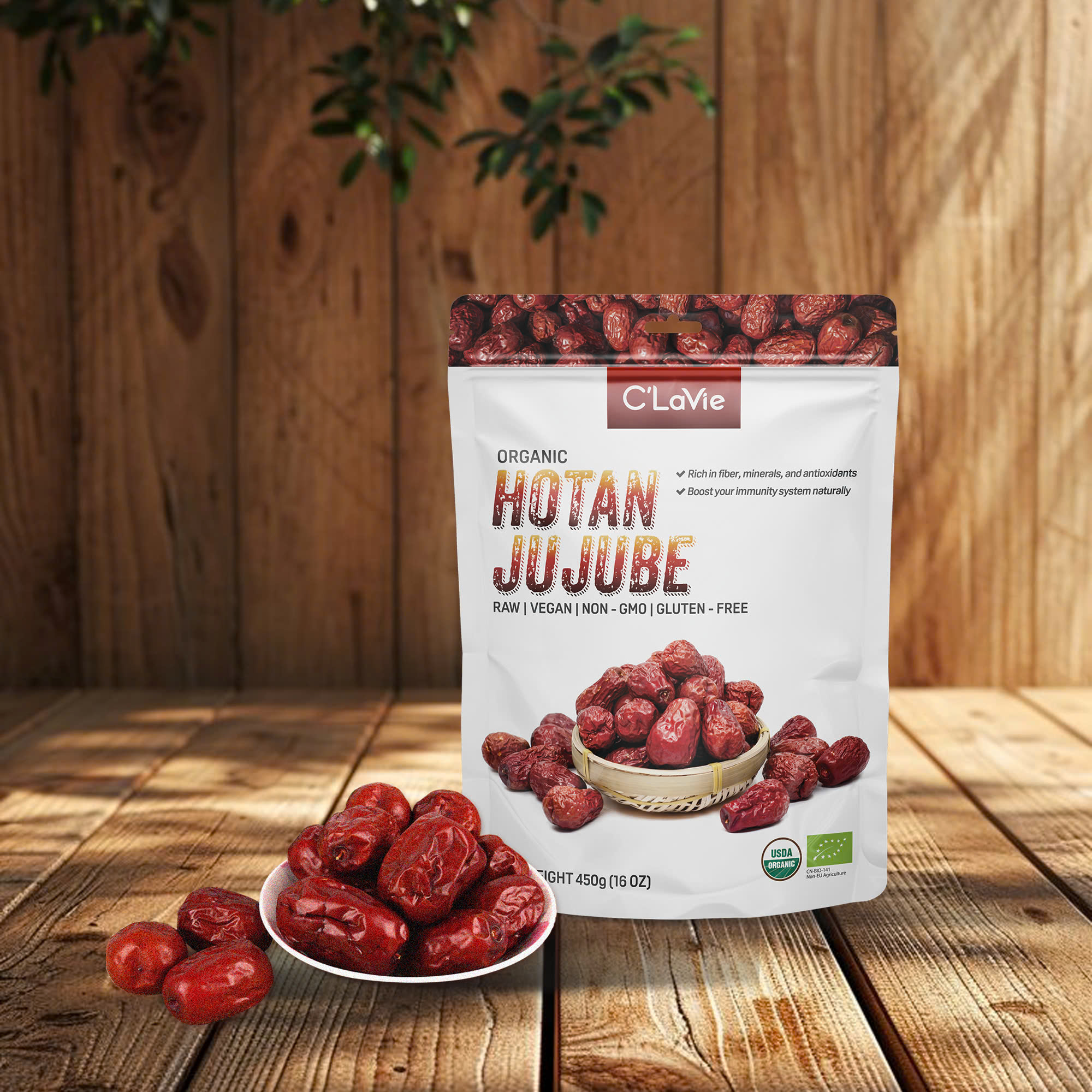 Táo đỏ hữu cơ C'LaVie 450g - Chứng nhận hữu cơ USDA, EU