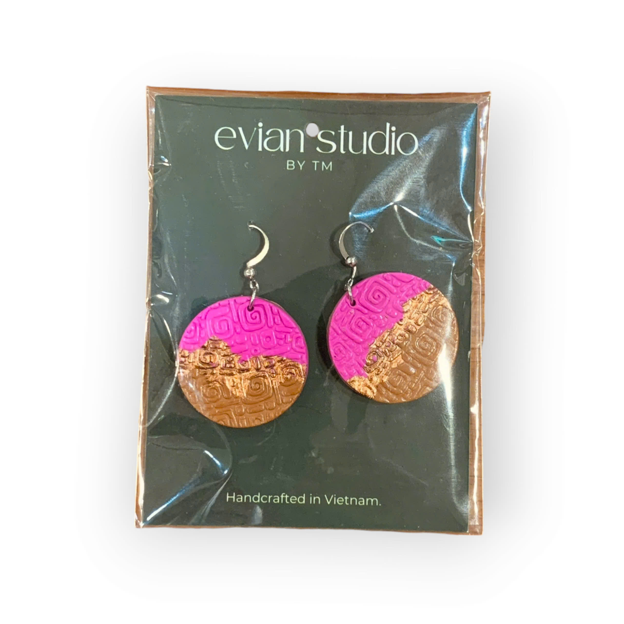 Bông tai Ceramic Clay Evian Studio