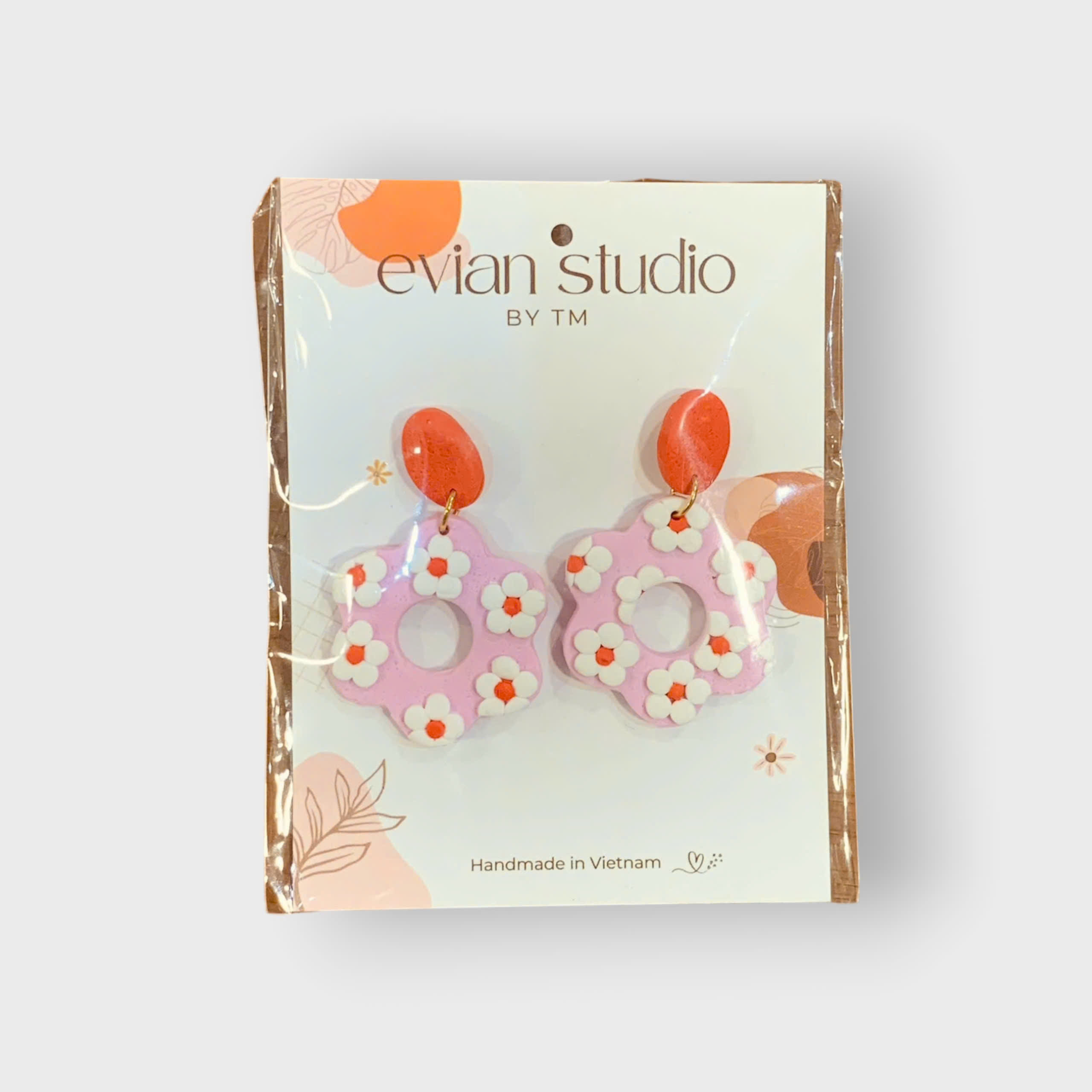 Bông tai Ceramic Clay Evian Studio