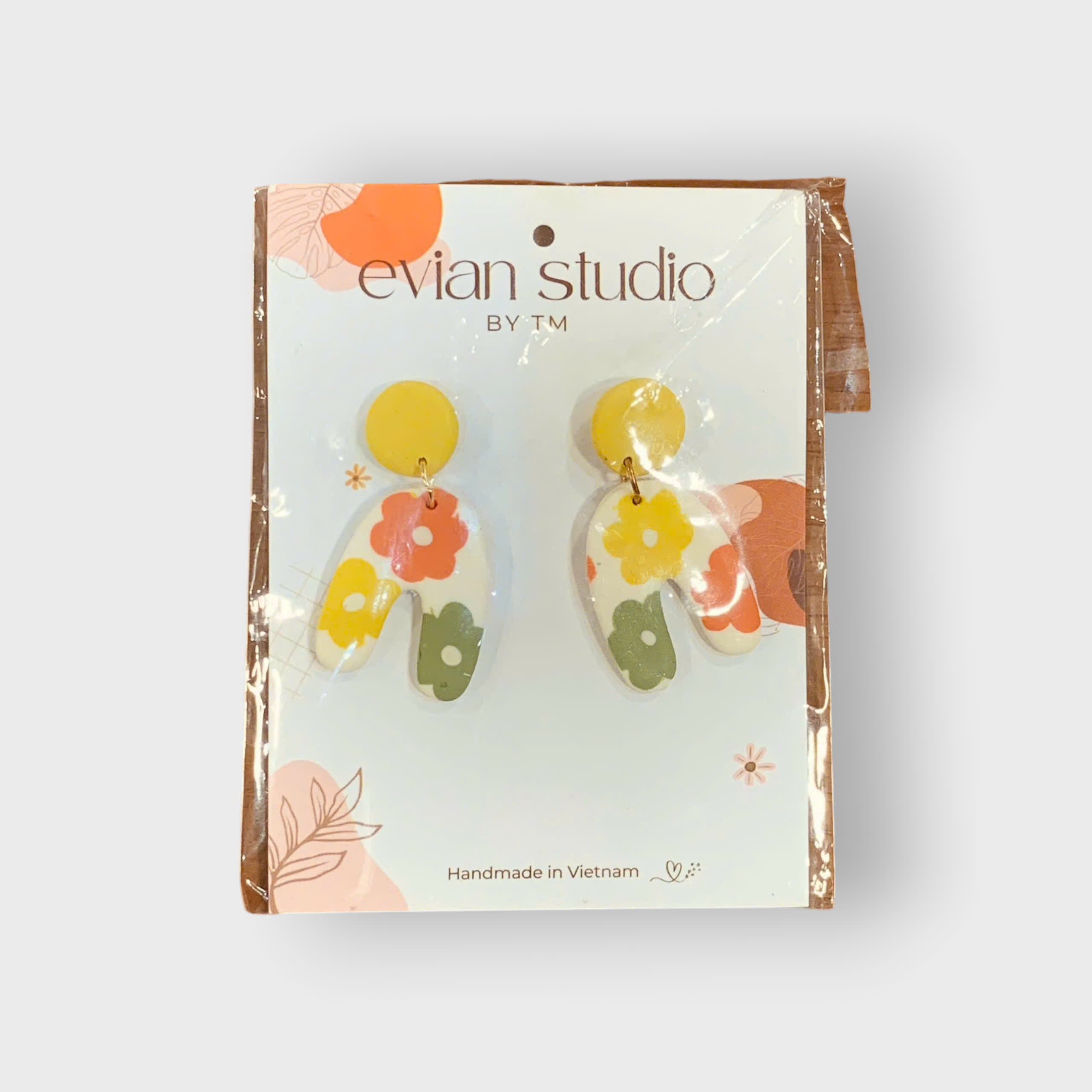 Bông tai Ceramic Clay Evian Studio