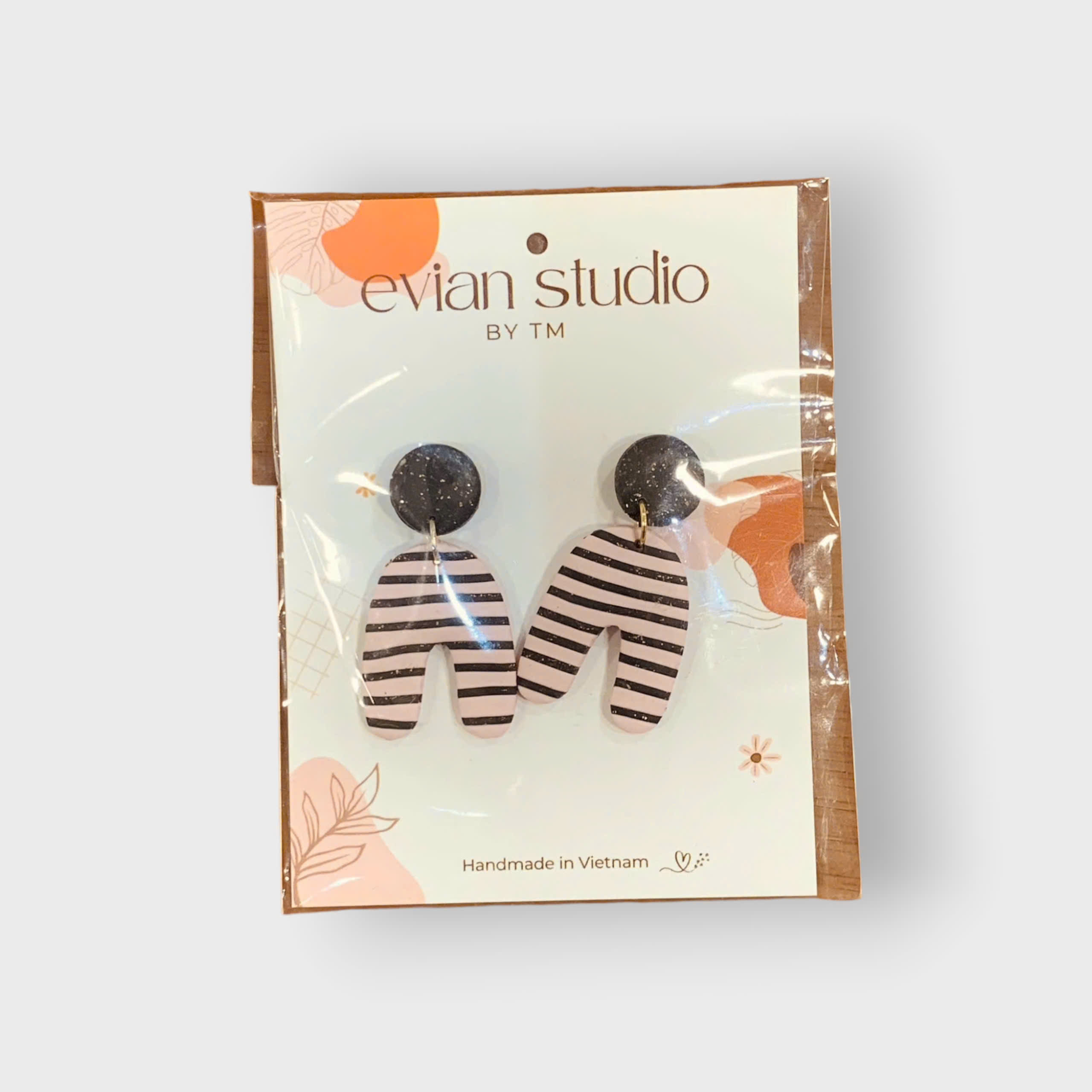 Bông tai Ceramic Clay Evian Studio