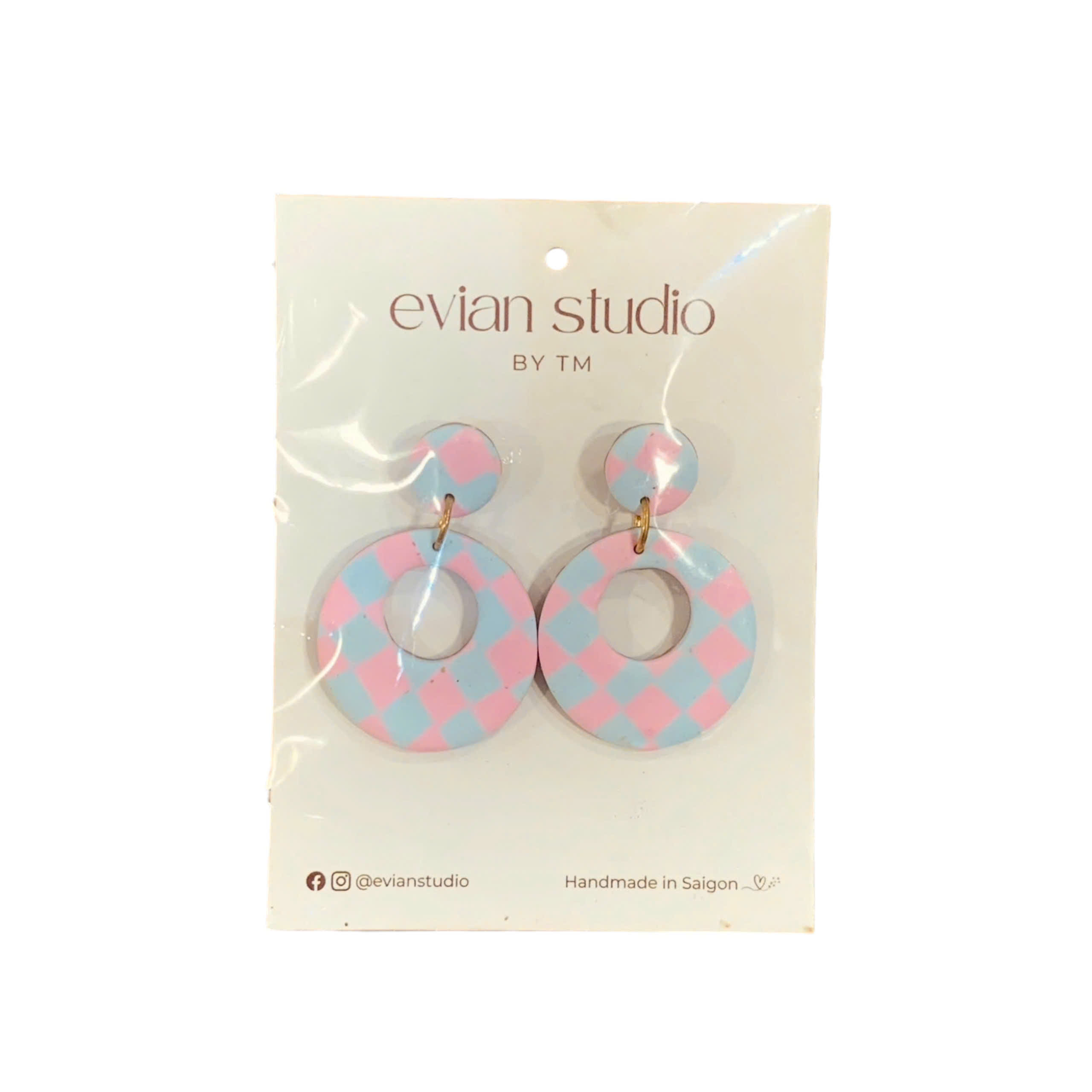 Bông tai Ceramic Clay Evian Studio