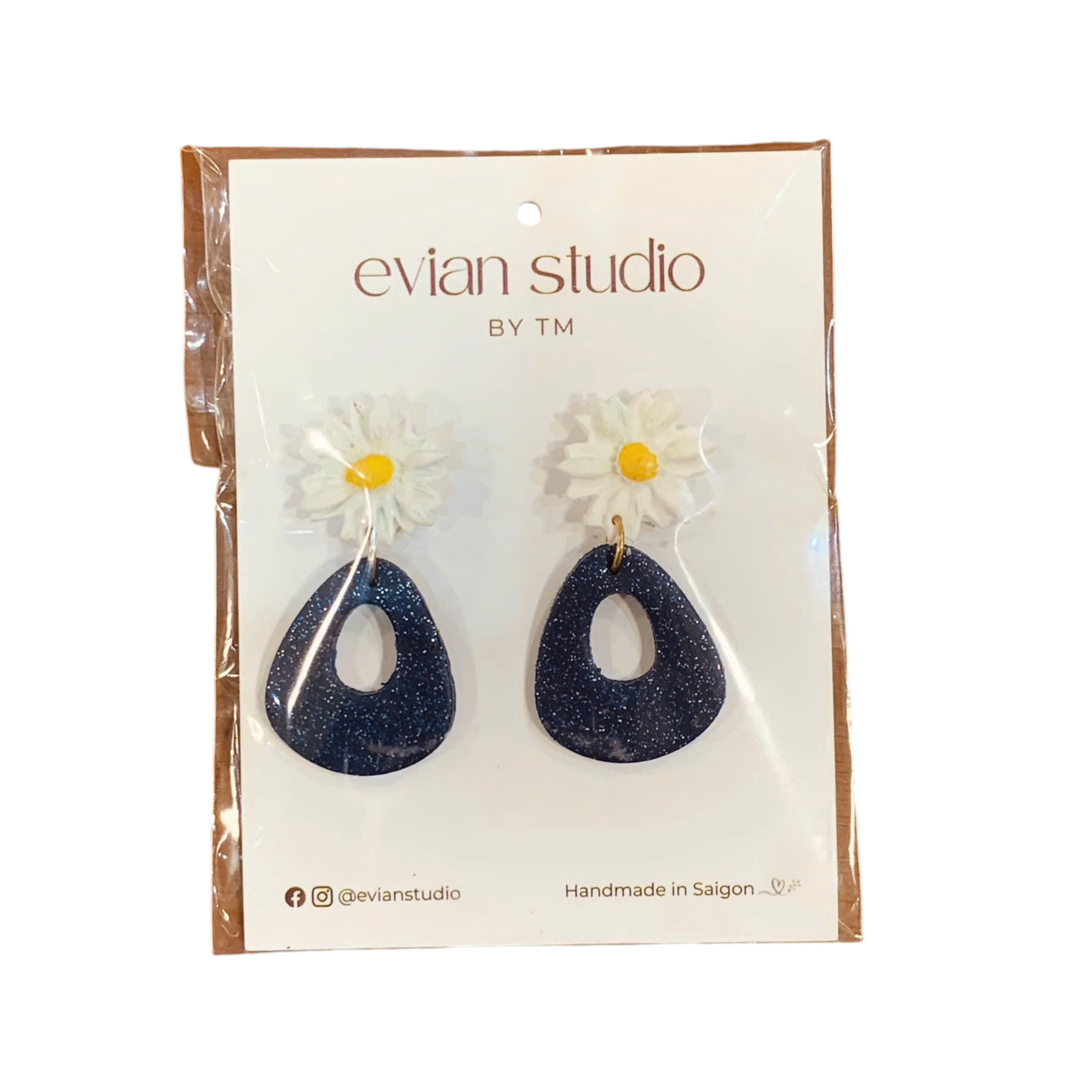 Bông tai Ceramic Clay Evian Studio