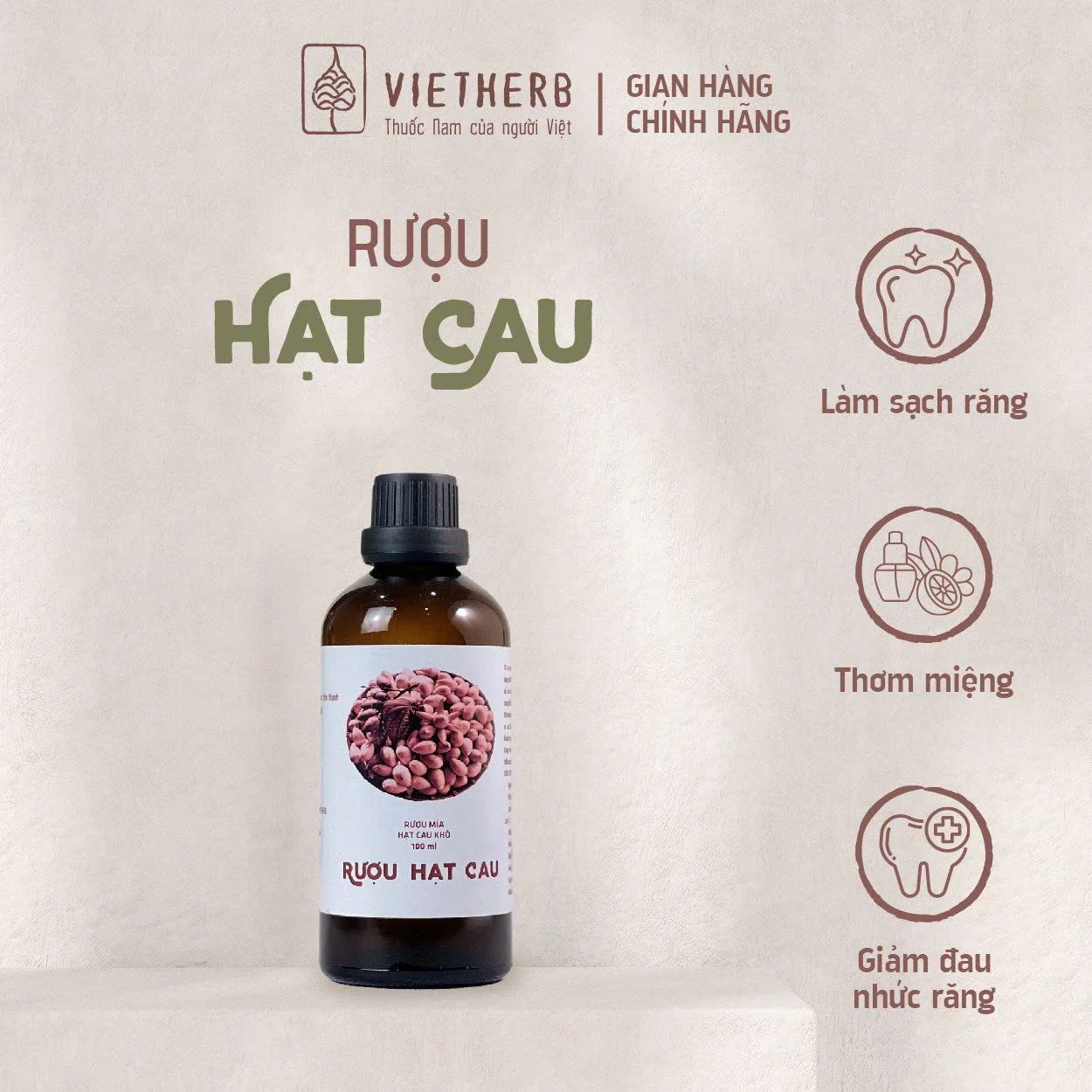 Rượu cau VietHerb 100ml