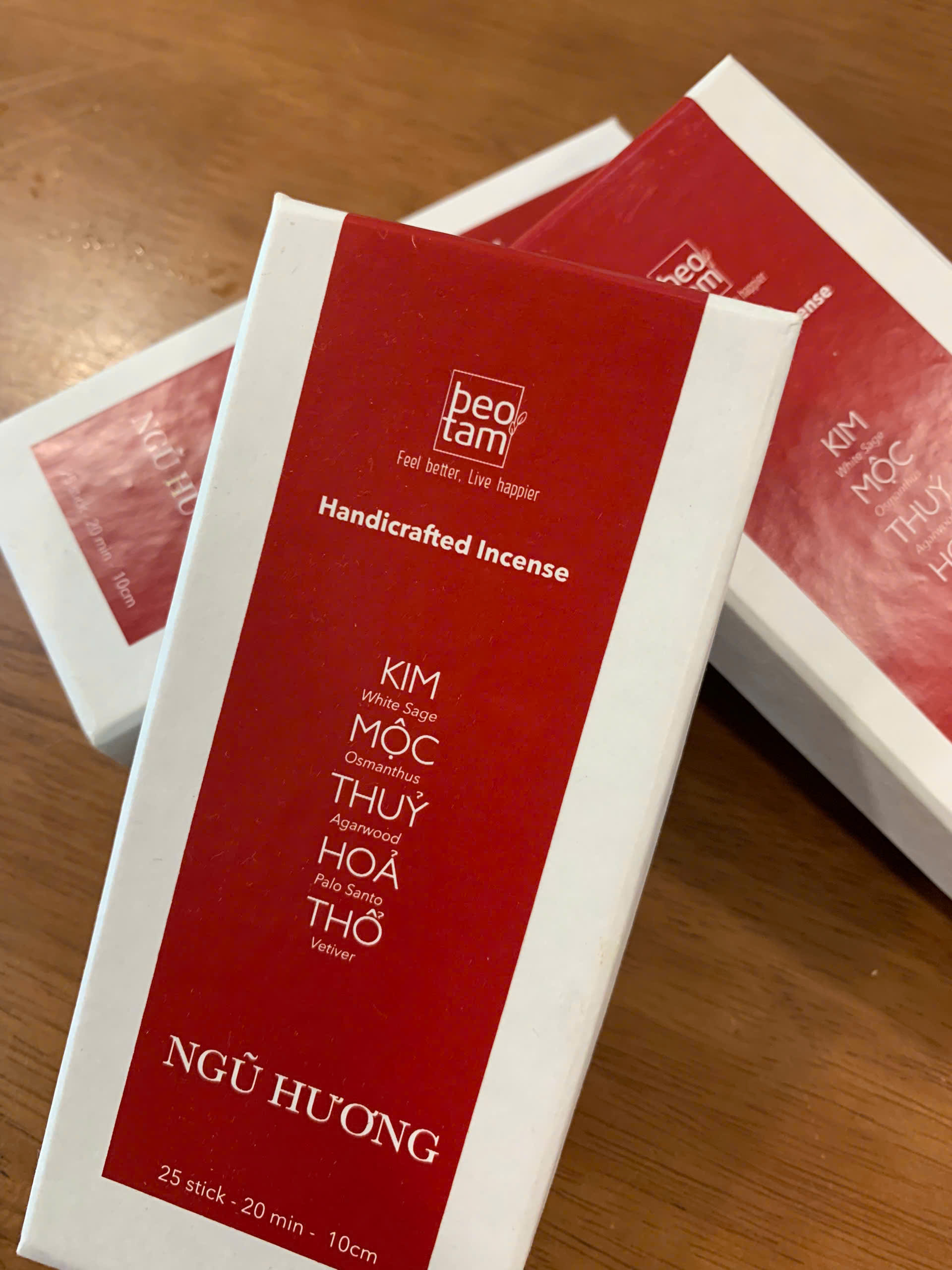 Nhang ngũ hương - KIM, MỘC, THỦY, HỎA, THỔ - Bèo Tấm