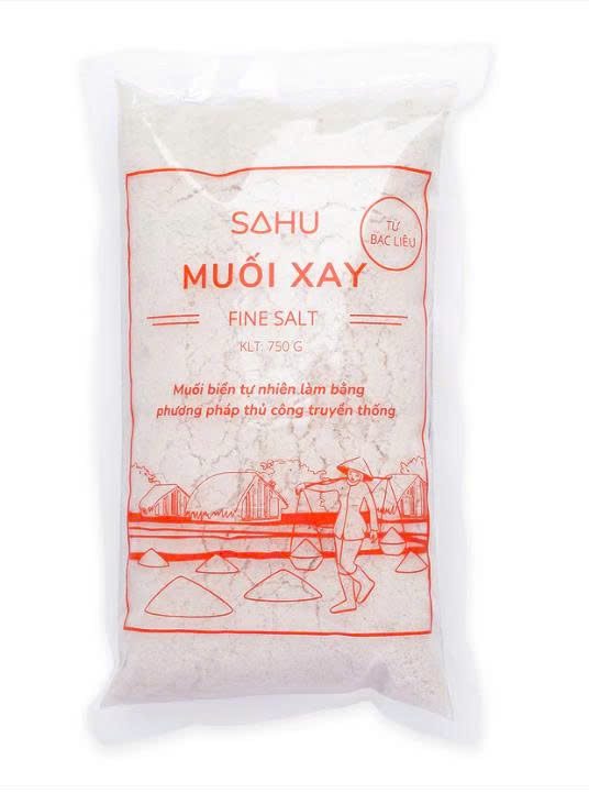 Muối biển truyền thống Sahu (muối hột, muối bọt, muối hầm, hoa muối, muối tre) - loại lớn