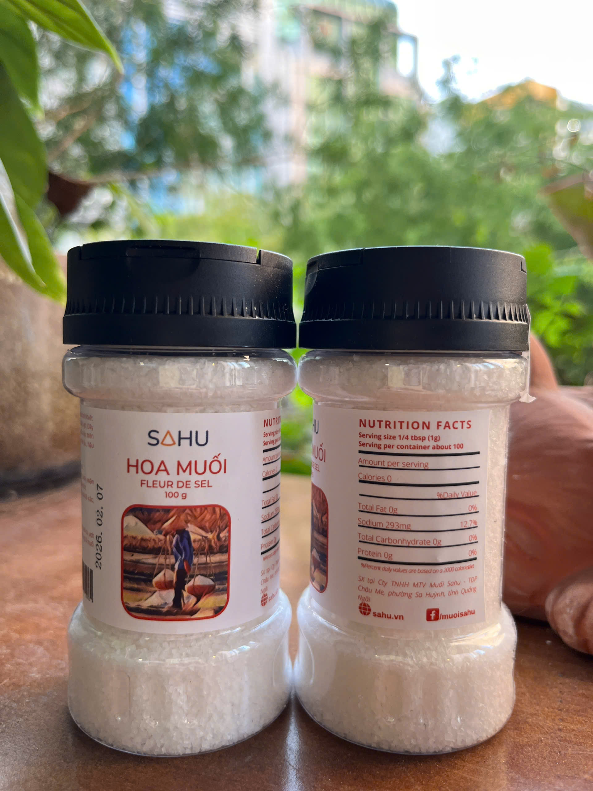 Muối biển Sahu premium - loại nhỏ (muối tiêu, muối ớt, muối ruốc, hoa muối, muối tre)