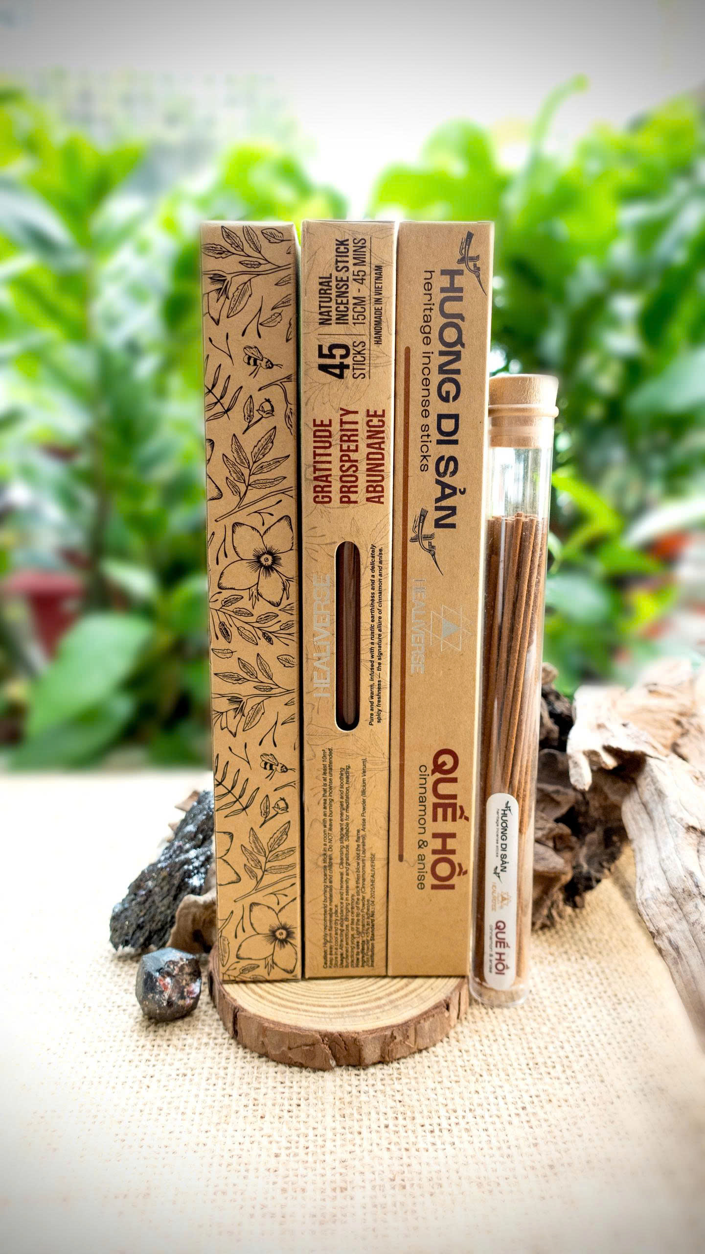 HƯƠNG DI SẢN QUẾ HỒI - Heritage Incense Sticks Cinnamon & Anise - Healiverse