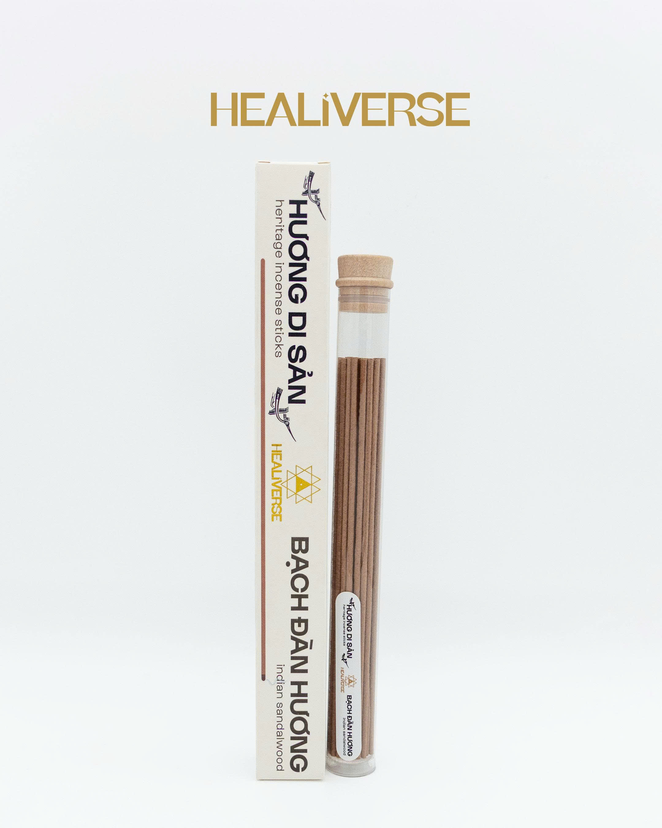 HƯƠNG DI SẢN BẠCH ĐÀN HƯƠNG - Heritage Incense Sticks Indian Sandalwood - Healiverse