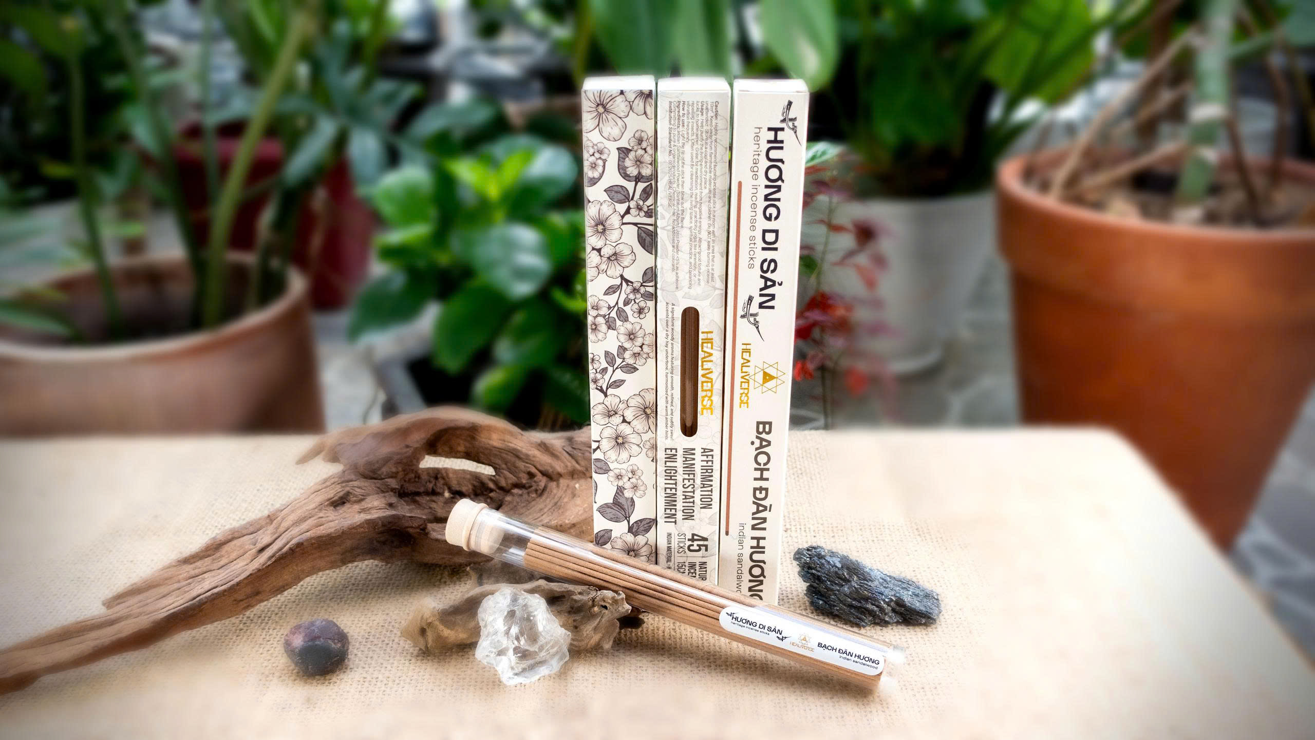 HƯƠNG DI SẢN BẠCH ĐÀN HƯƠNG - Heritage Incense Sticks Indian Sandalwood - Healiverse