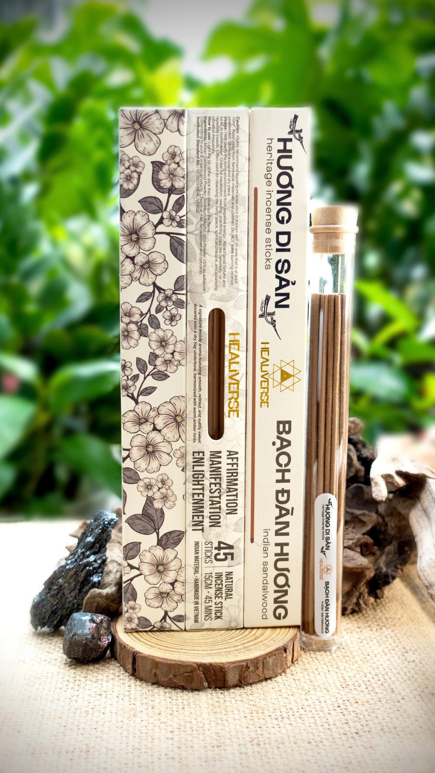 HƯƠNG DI SẢN BẠCH ĐÀN HƯƠNG - Heritage Incense Sticks Indian Sandalwood - Healiverse