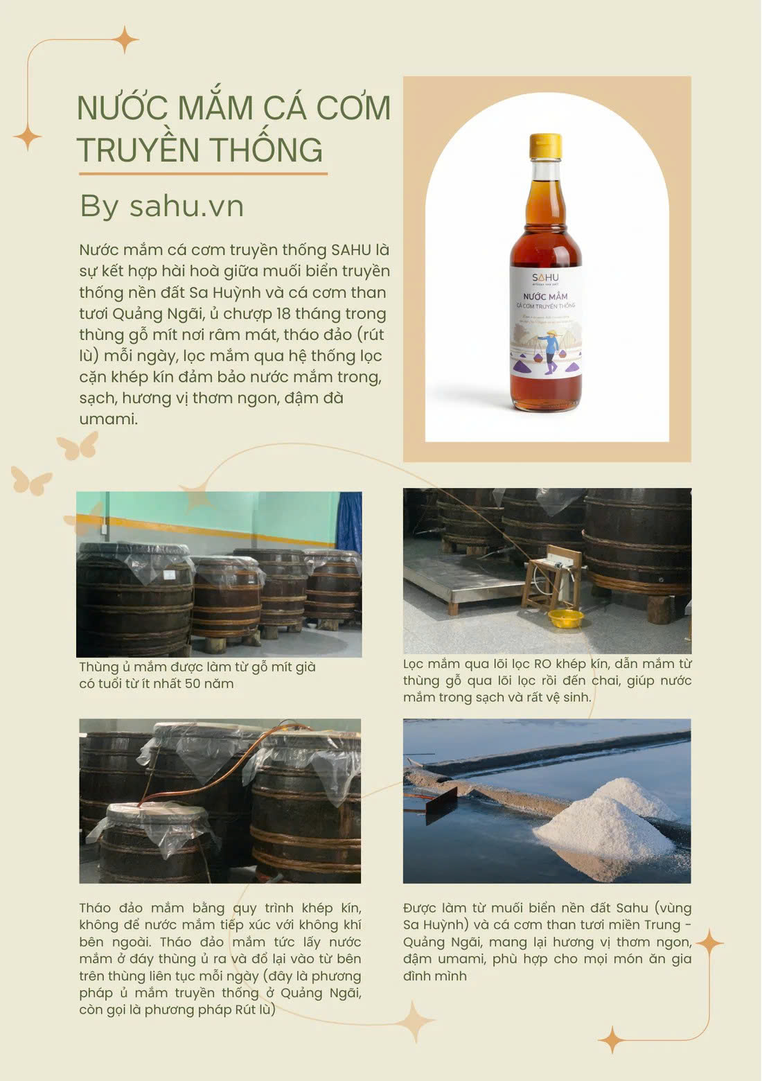 Nước mắm cá cơm truyền thống - Sahu