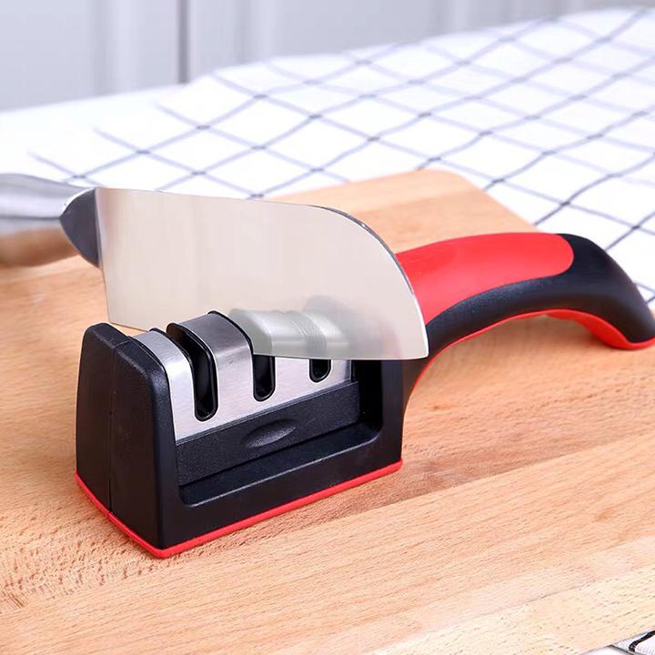 Dụng Cụ Mài Dao Kéo 3 Rãnh Cầm Tay Tiện Dụng A4741