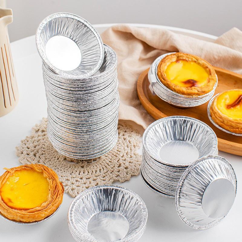 Set 100 Chén Giấy Bạc Lót Khuôn Nướng Bánh B206